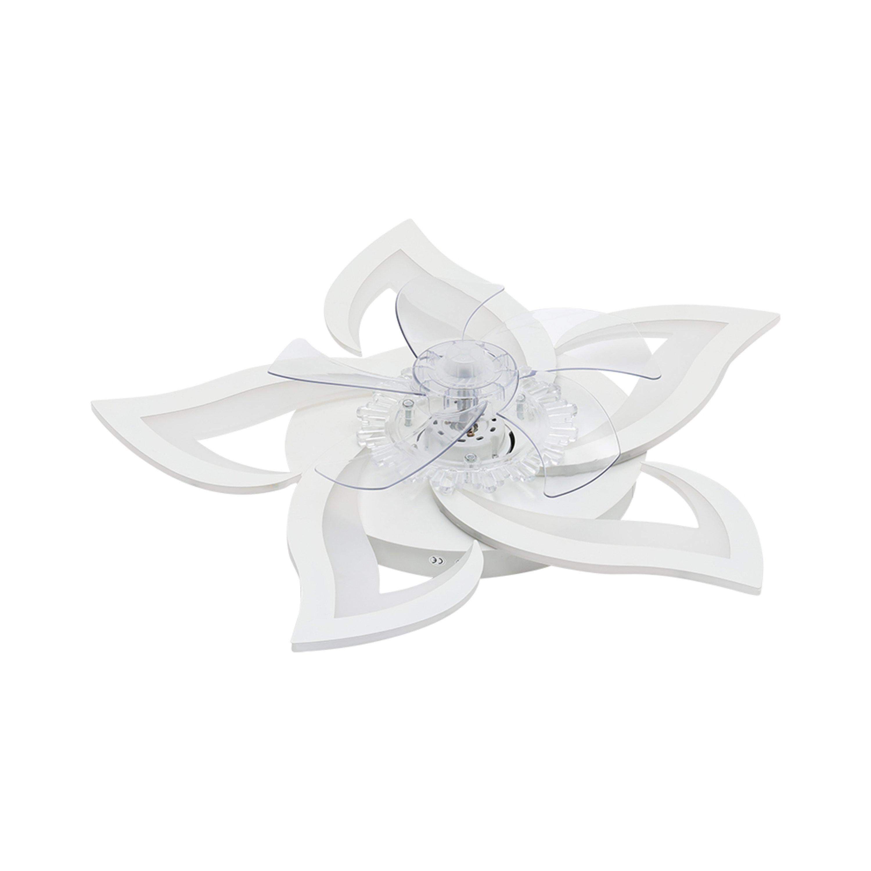 White - Kabinet UK - Flower Shape LED Ceiling Fan Light - 1