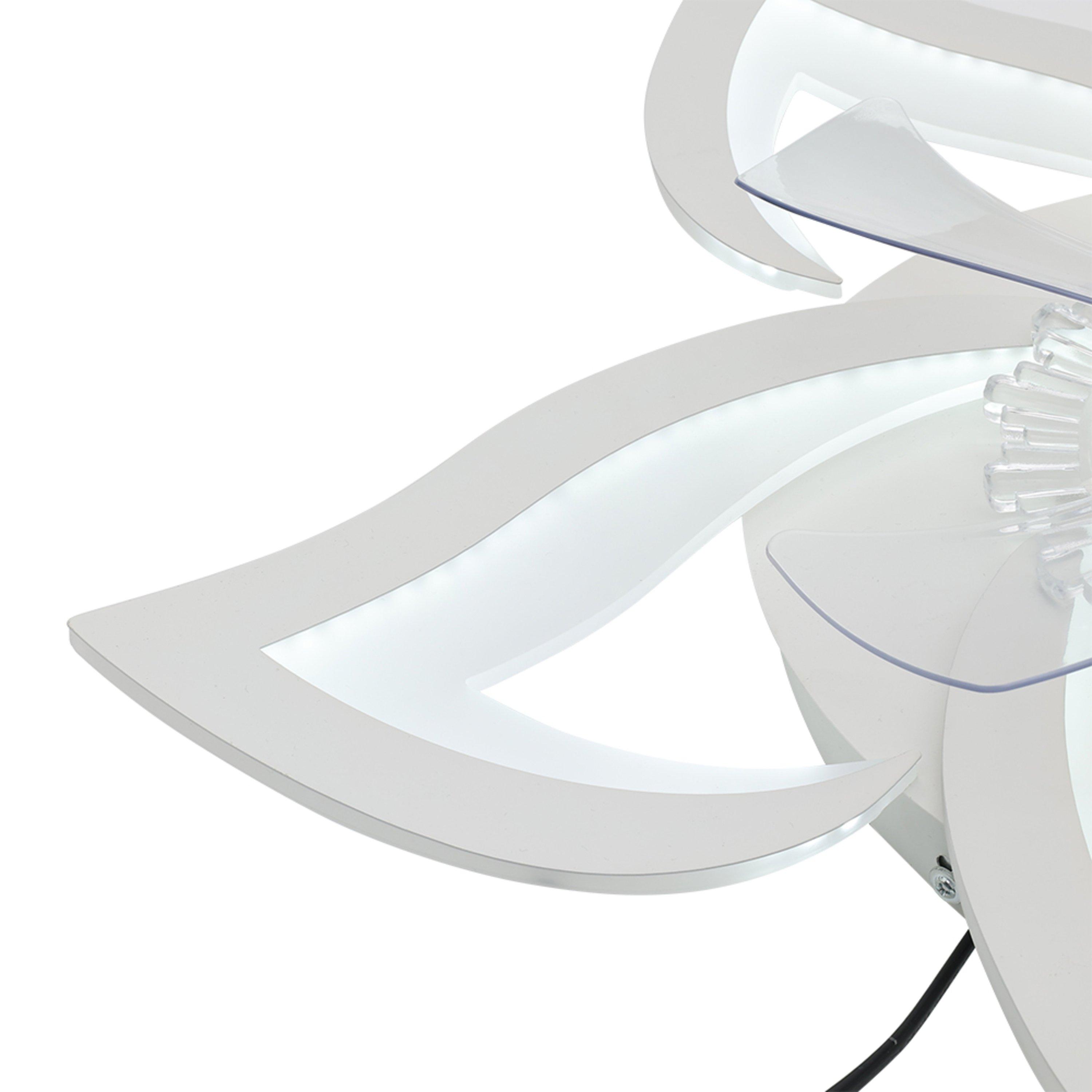 White - Kabinet UK - Flower Shape LED Ceiling Fan Light - 3