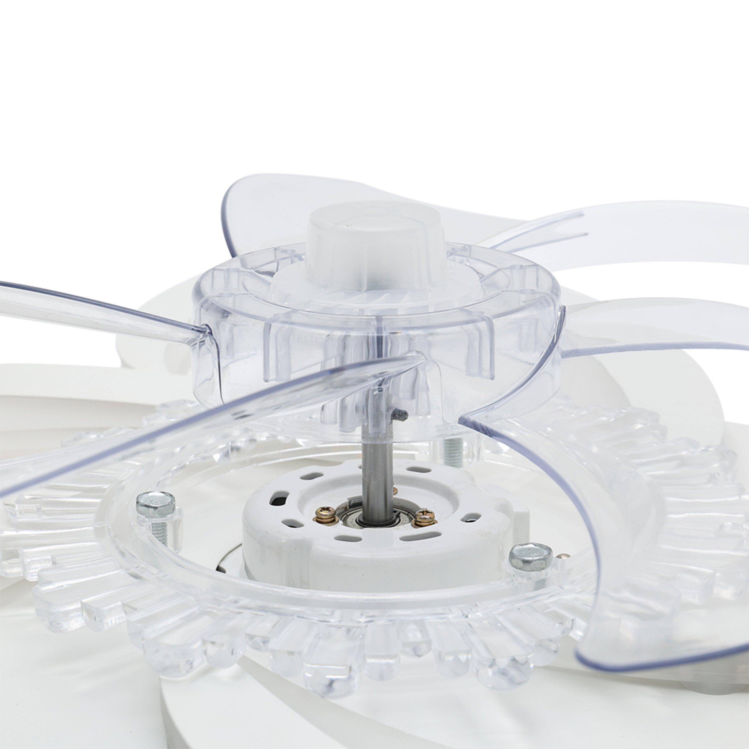 White - Kabinet UK - Flower Shape LED Ceiling Fan Light - 4