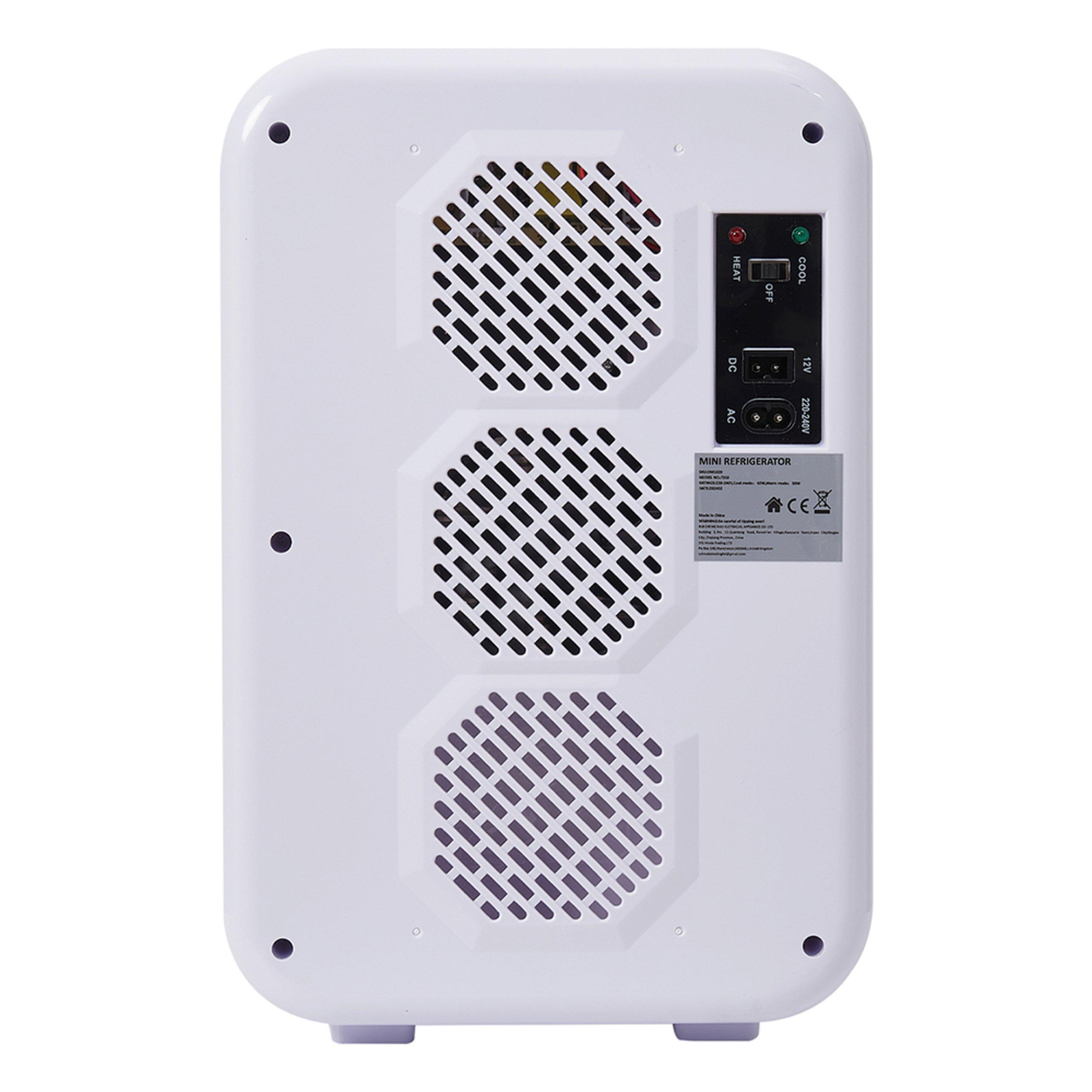 White - Kabinet UK - White 18L Dual-Use Mini Refrigerator - 4