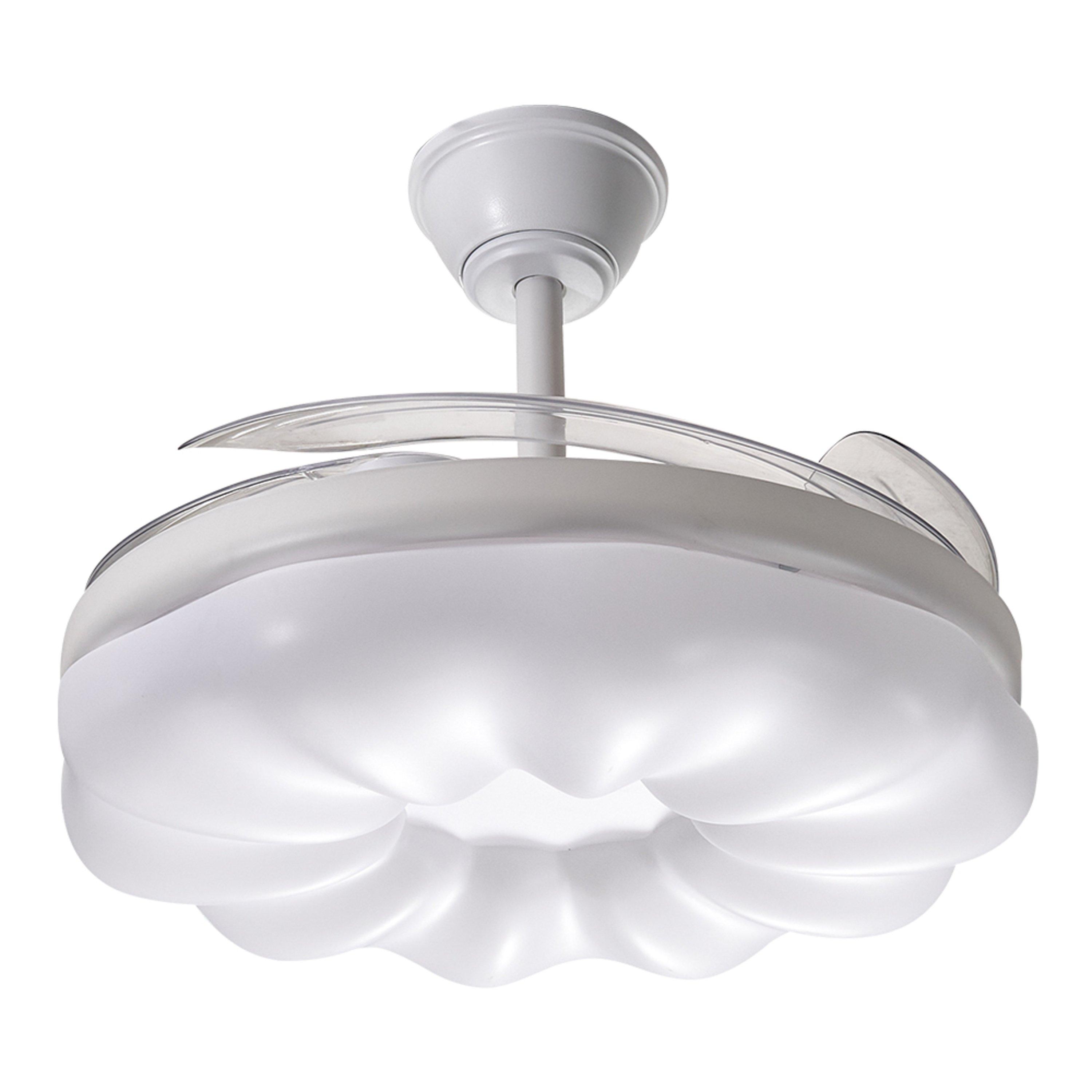 Kabinet Uk  Dimmable Ceiling Fan Light - White