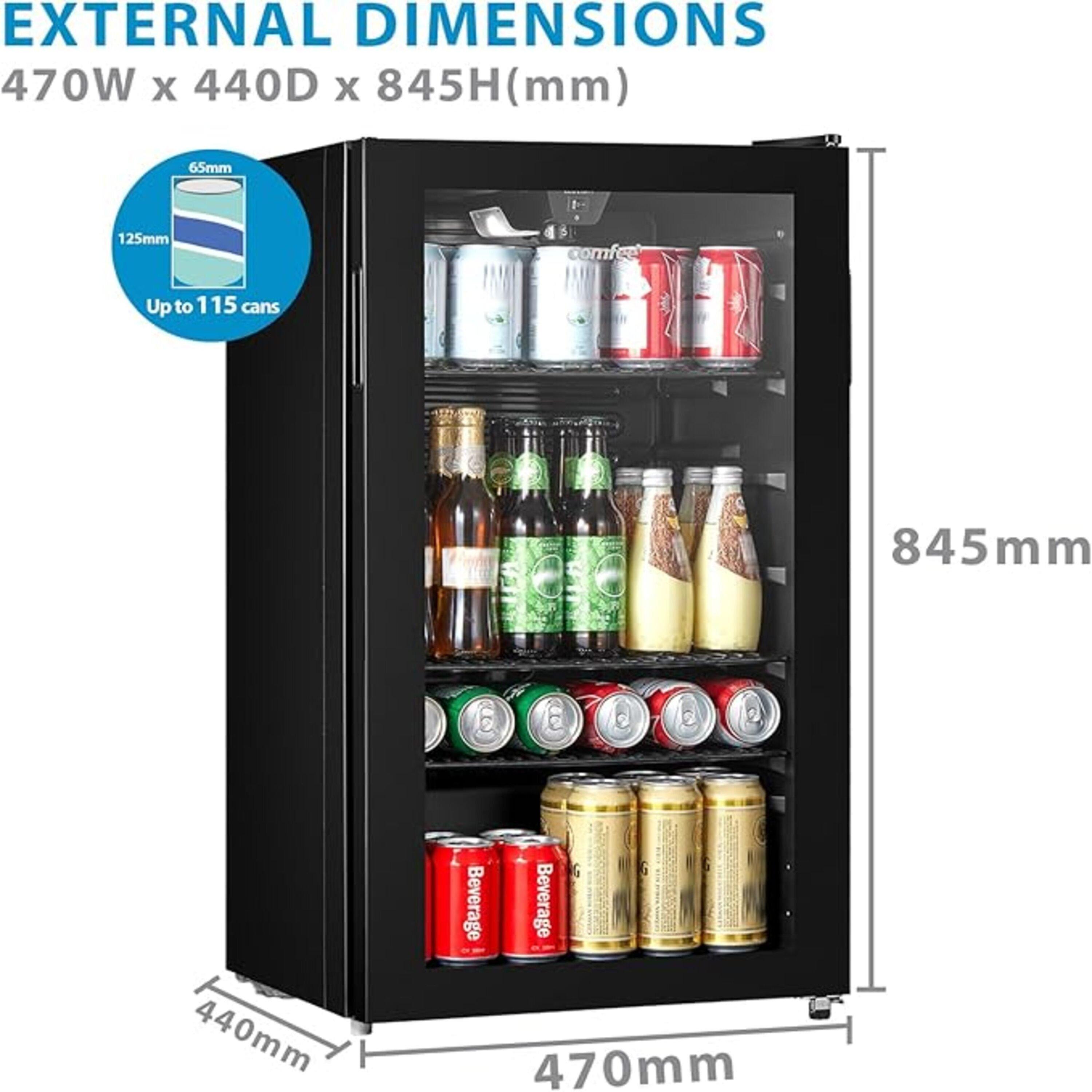 Black - Kabinet UK - 93L Under Counter Beer and Drinks Fridge - 3