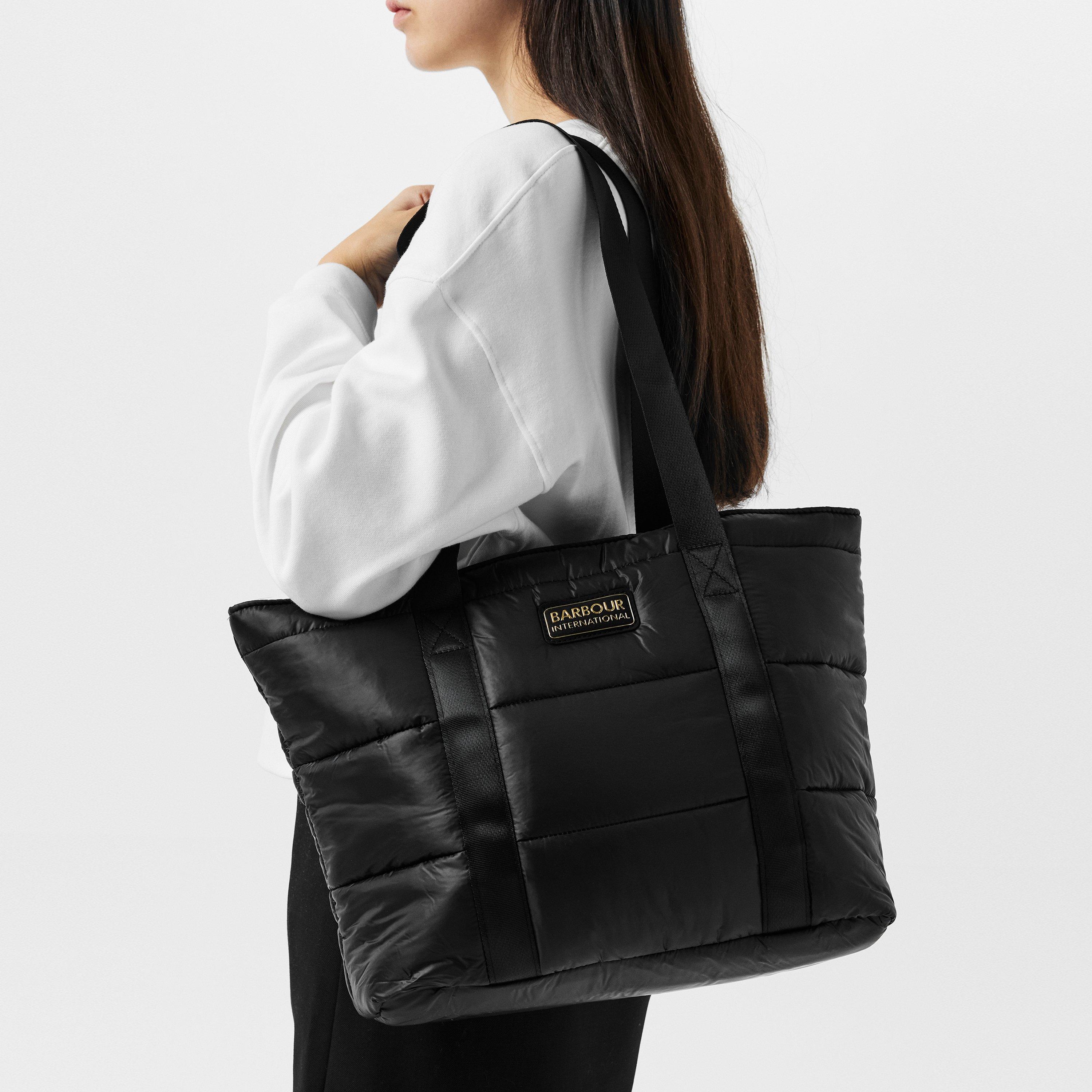 Black - Barbour International - Monaco Quilted Tote Bag - 2