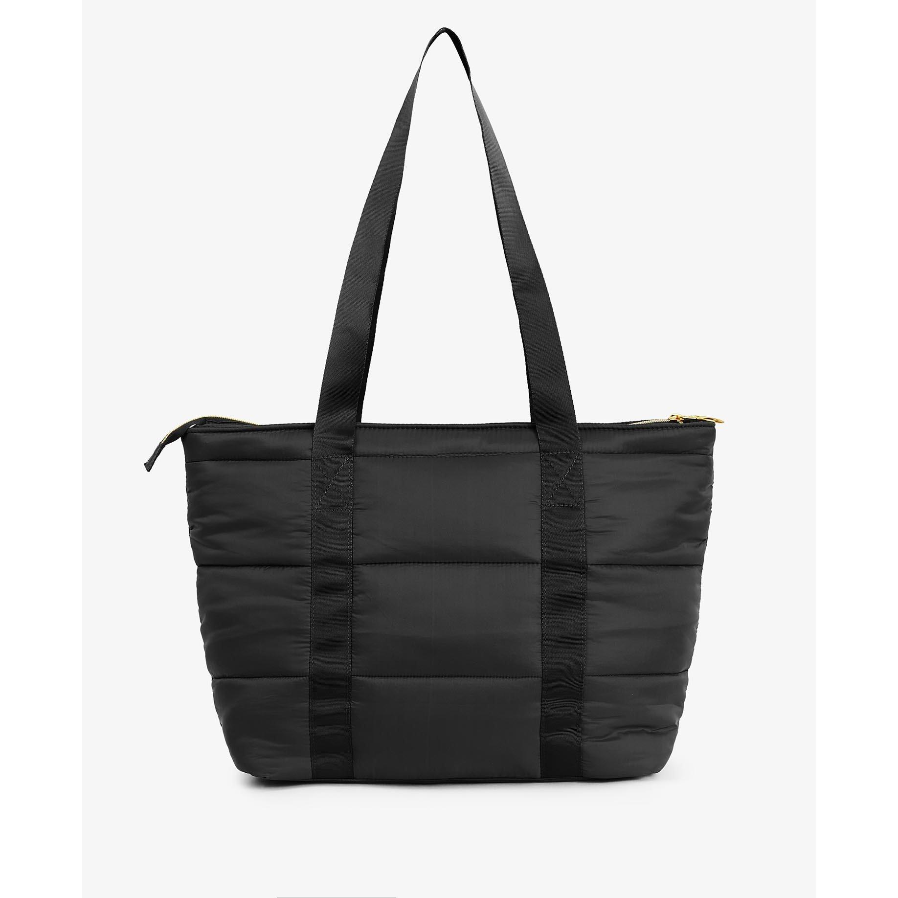 Black - Barbour International - Monaco Quilted Tote Bag - 3