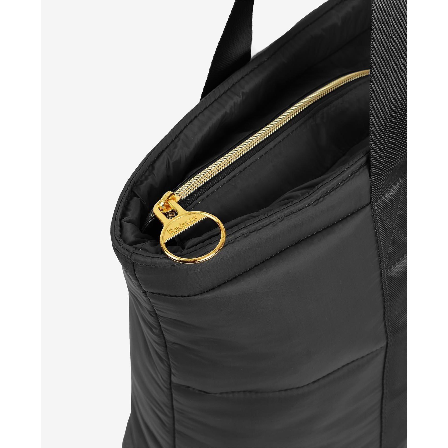 Black - Barbour International - Monaco Quilted Tote Bag - 6