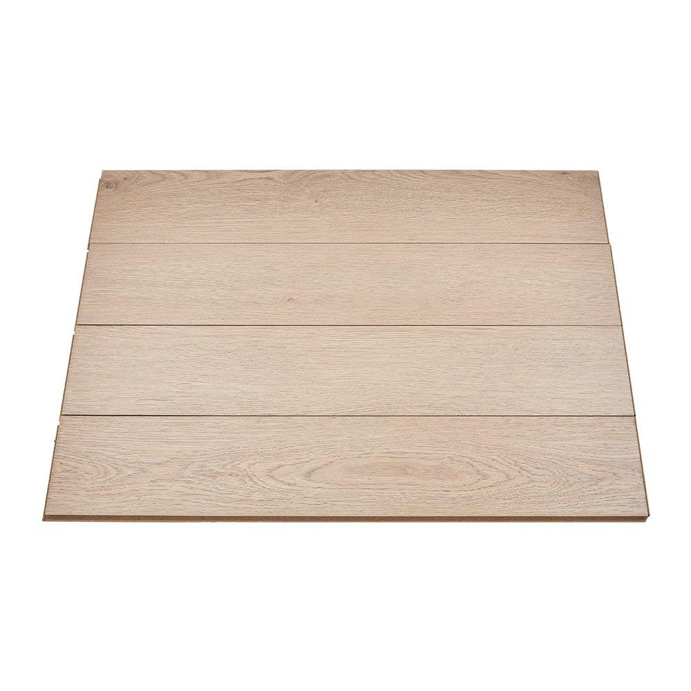 Brown - LIFE IDEAS - 20Pcs Wood Grain Click-lock Floorings - 3