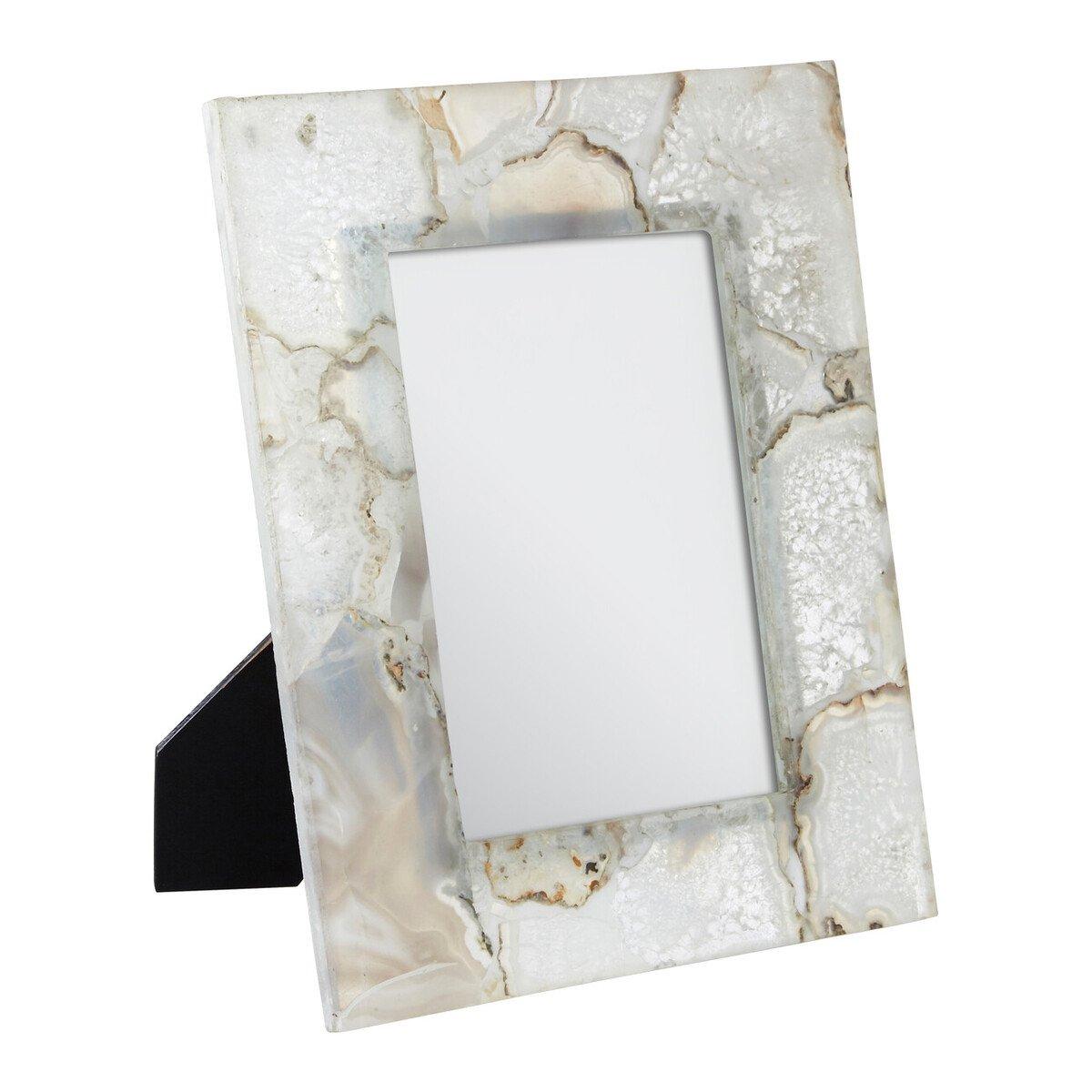 White - Fifty Five South - Bowerbird White Agate 5In X 7In Photo Frame - 3