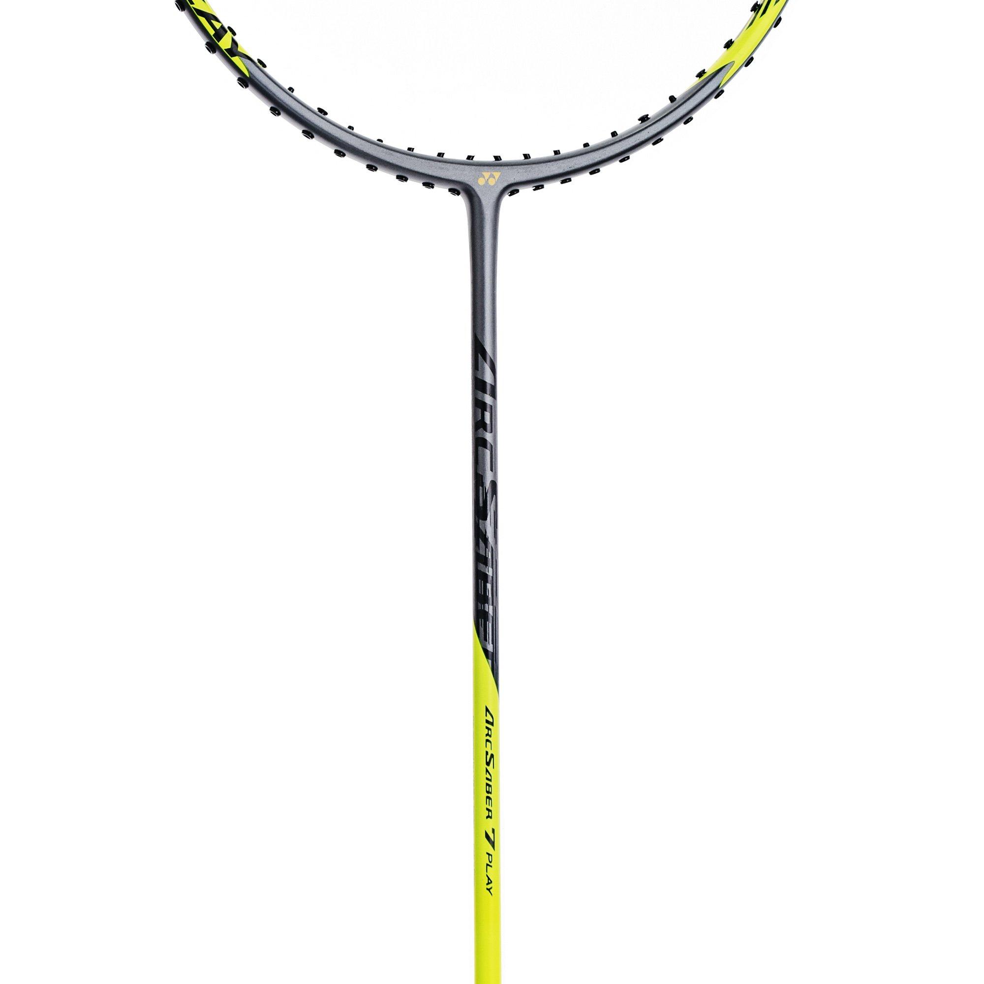 Grey/Yellow - Yonex - Arcsaber 7 Play Badminton Racket - 4