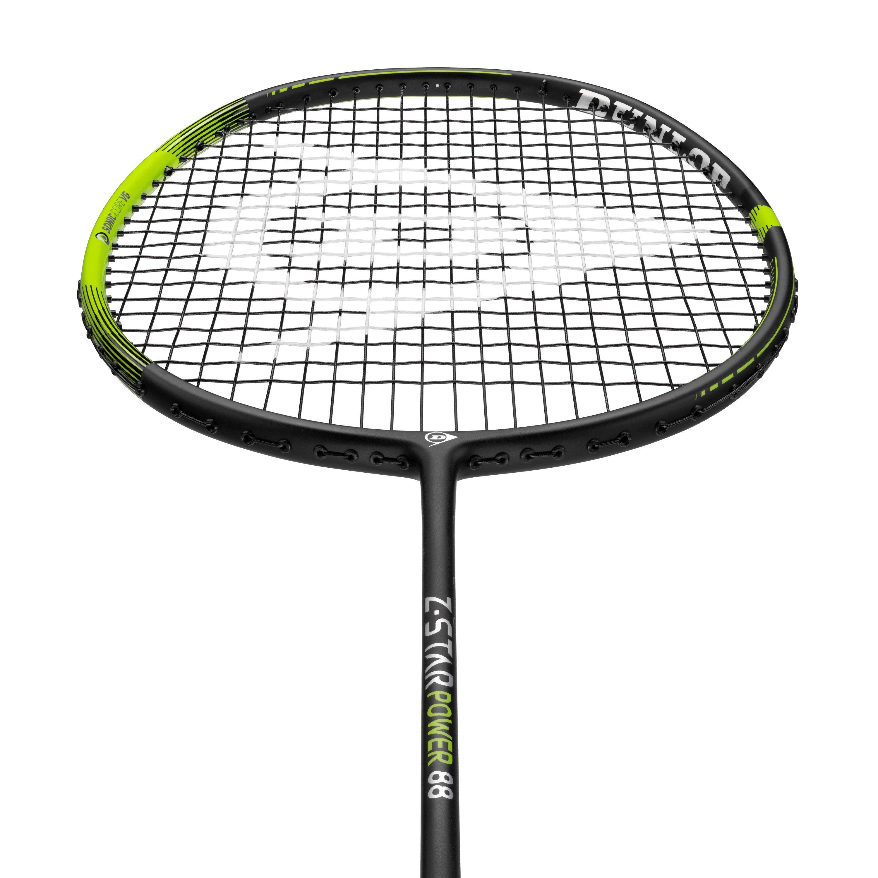 Black/Green - Dunlop - Z Star Power 88 Badminton Rackets - 3