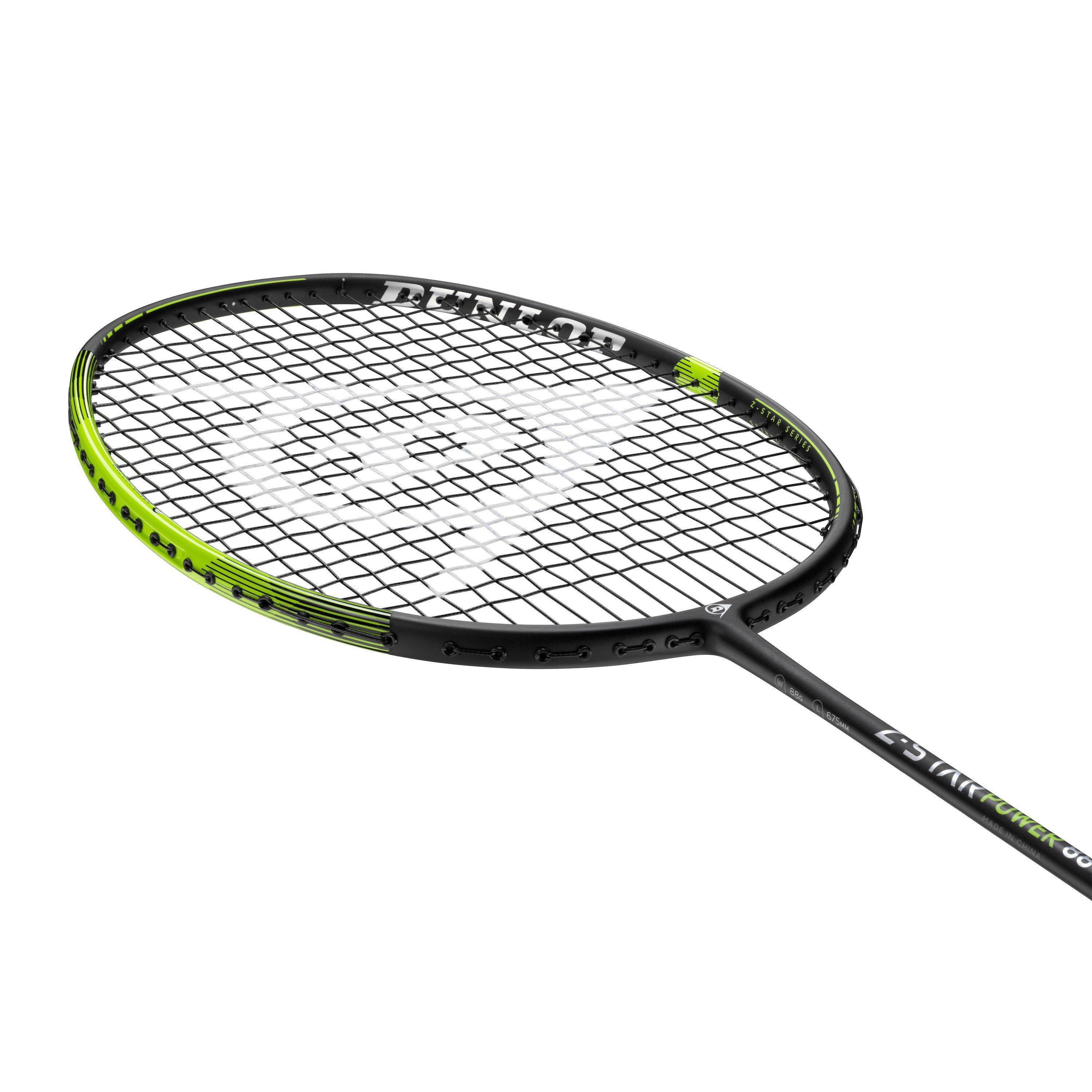 Black/Green - Dunlop - Z Star Power 88 Badminton Rackets - 5