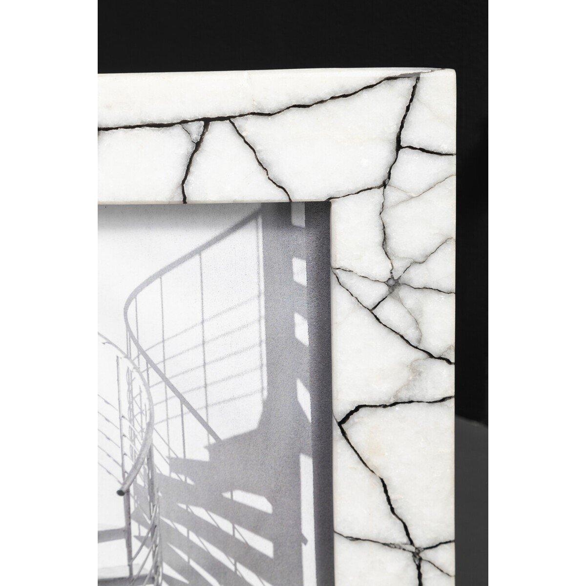 Black White - Fifty Five South - Marmara White and Black Marble 5In X 7In Large Pho - 2