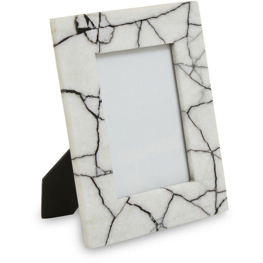 Black White - Fifty Five South - Marmara White and Black Marble 5In X 7In Large Pho - 3