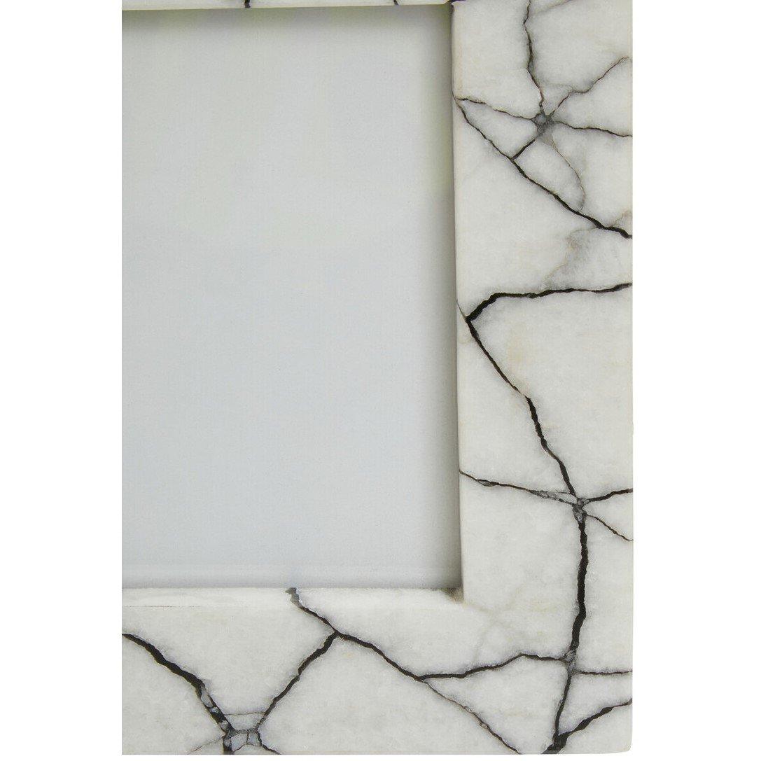 Black White - Fifty Five South - Marmara White and Black Marble 5In X 7In Large Pho - 5