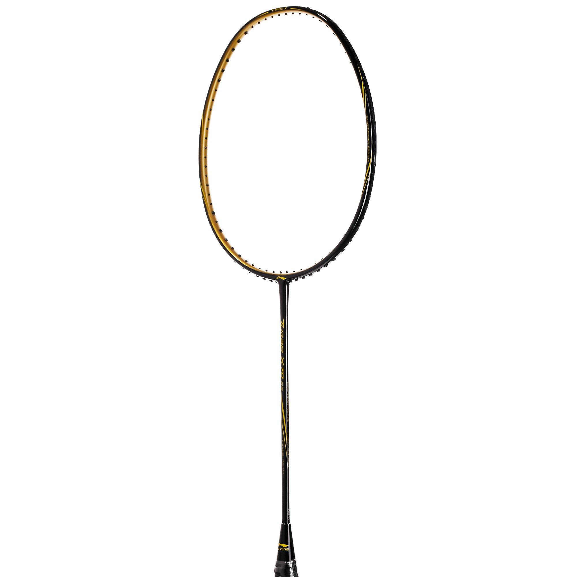 Black/Gold - Li Ning - Li Turbo X70 G5 Badminton Racket - 3