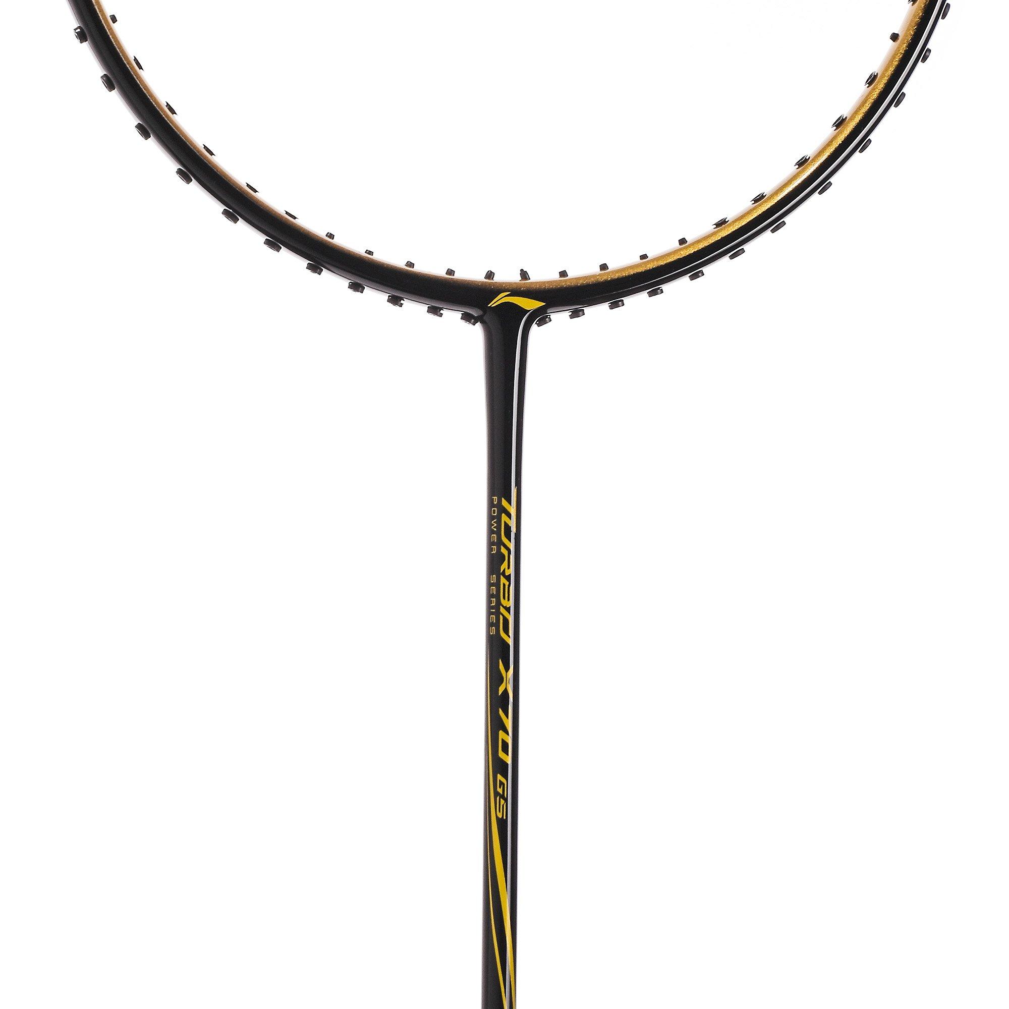 Black/Gold - Li Ning - Li Turbo X70 G5 Badminton Racket - 4