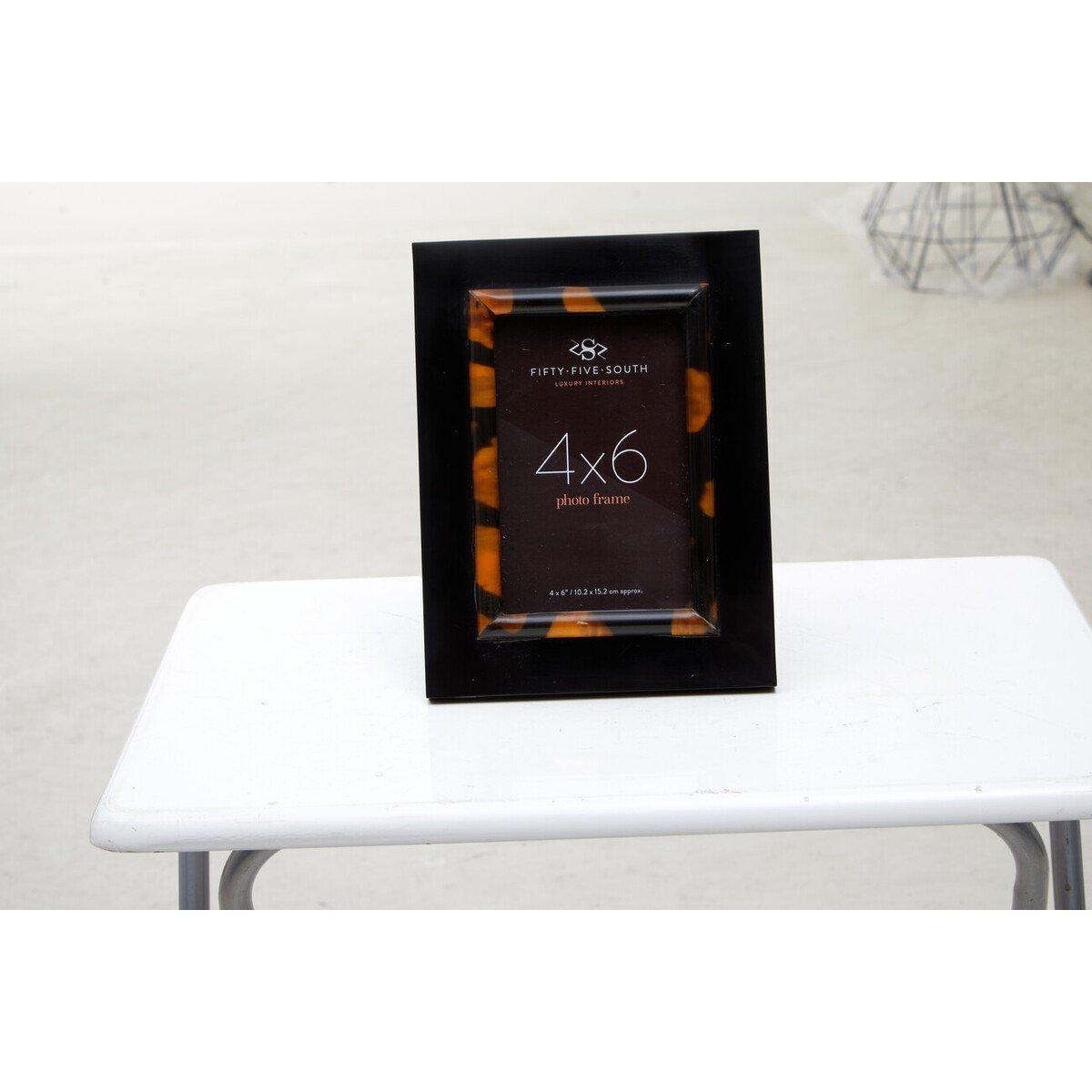 Black - Interiors by Premier - Roma 4 x 6 Inch Tortoise Shell Photo Frame - 2