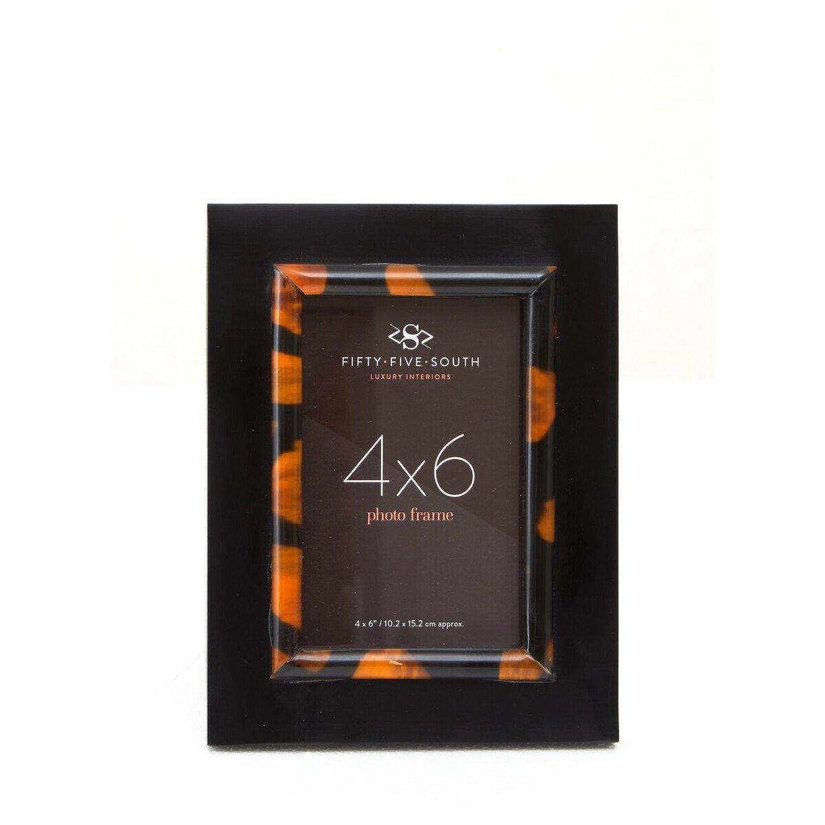 Black - Interiors by Premier - Roma 4 x 6 Inch Tortoise Shell Photo Frame - 5