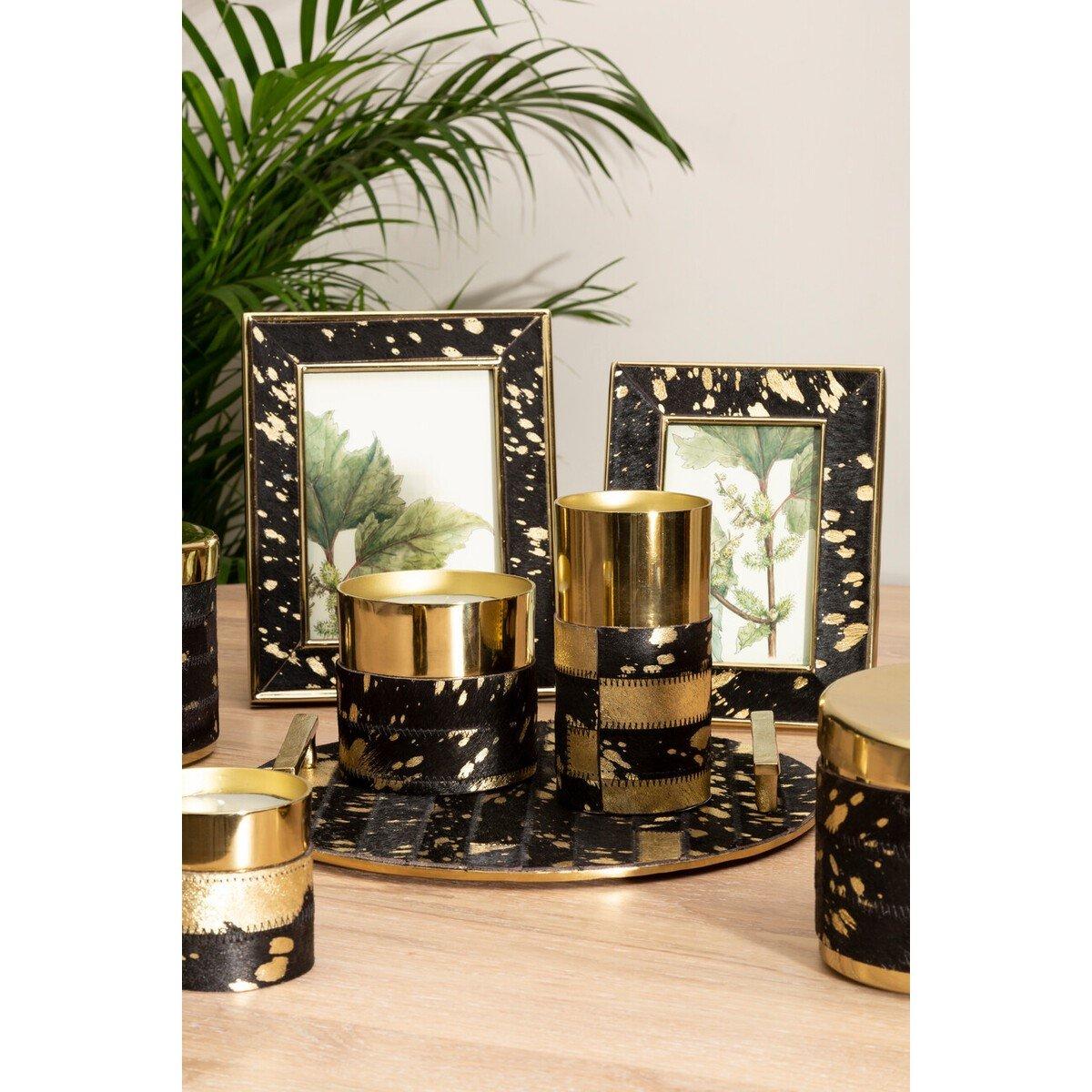 Black - Fifty Five South - Bowerbird Large Cowhide 5In X 7In Photo Frame - 2