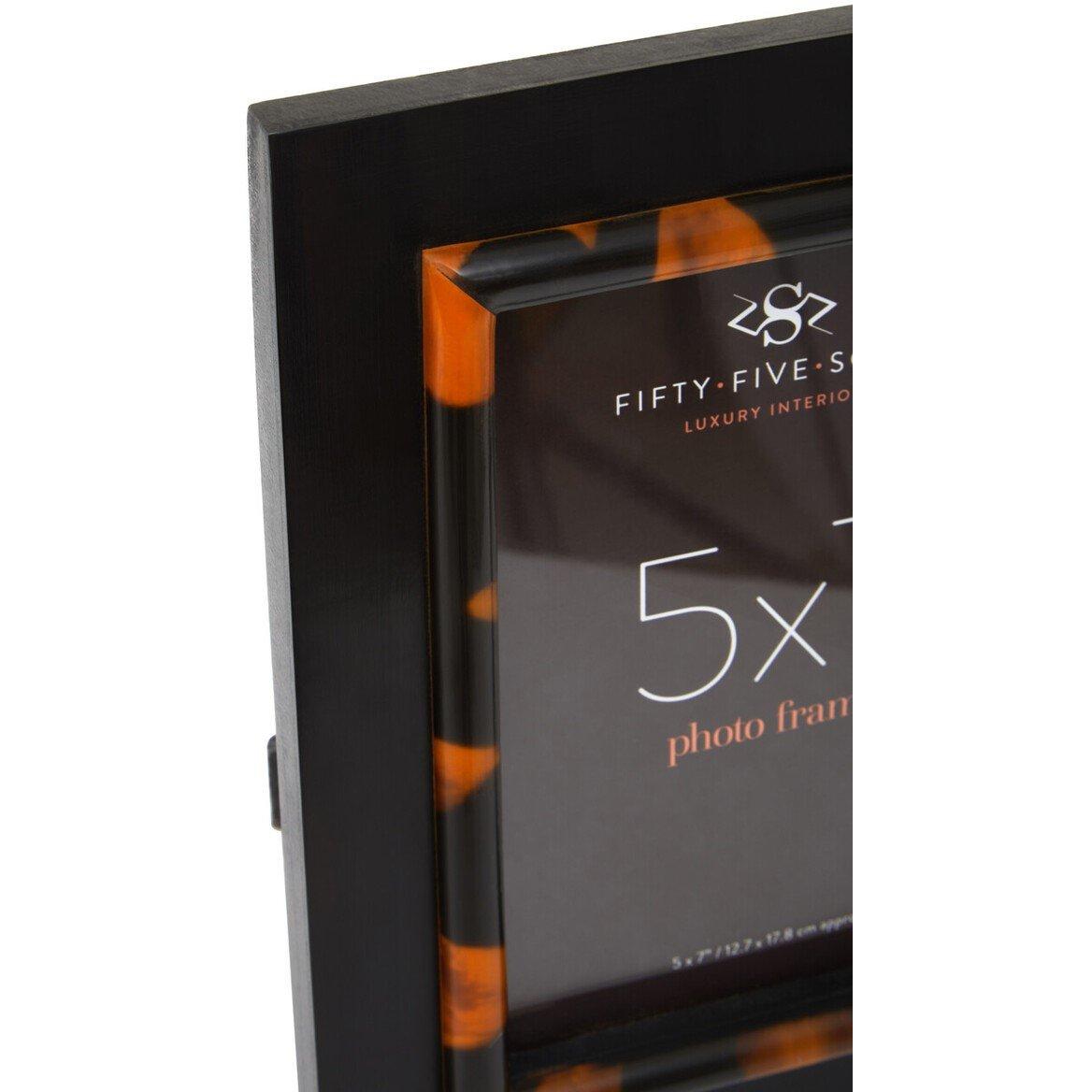 Black - Interiors by Premier - Roma 5 x 7 Inch Tortoise Shell Photo Frame - 3