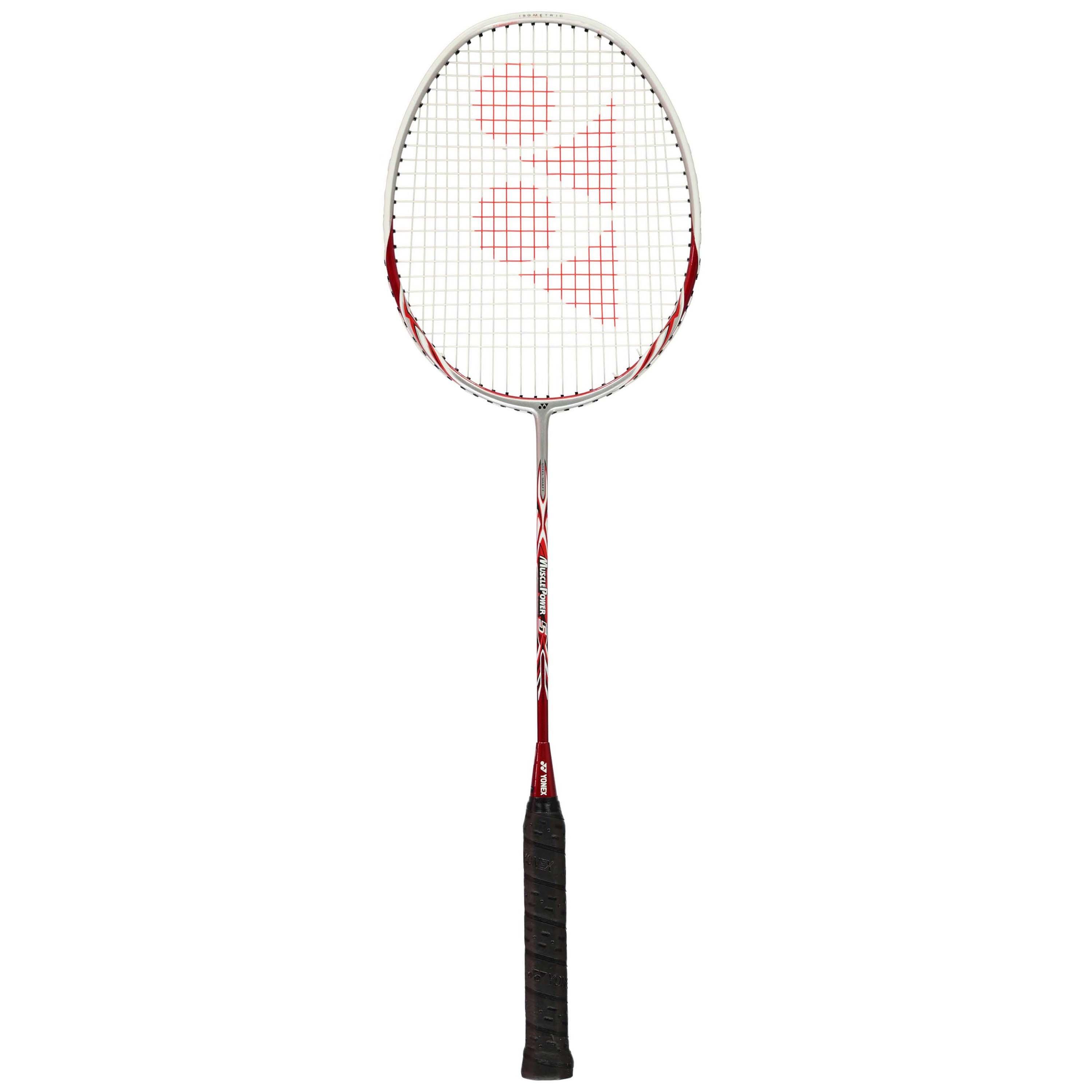 Wit/Rood - Yonex - Muscle Power 5 Badminton Racket - 2