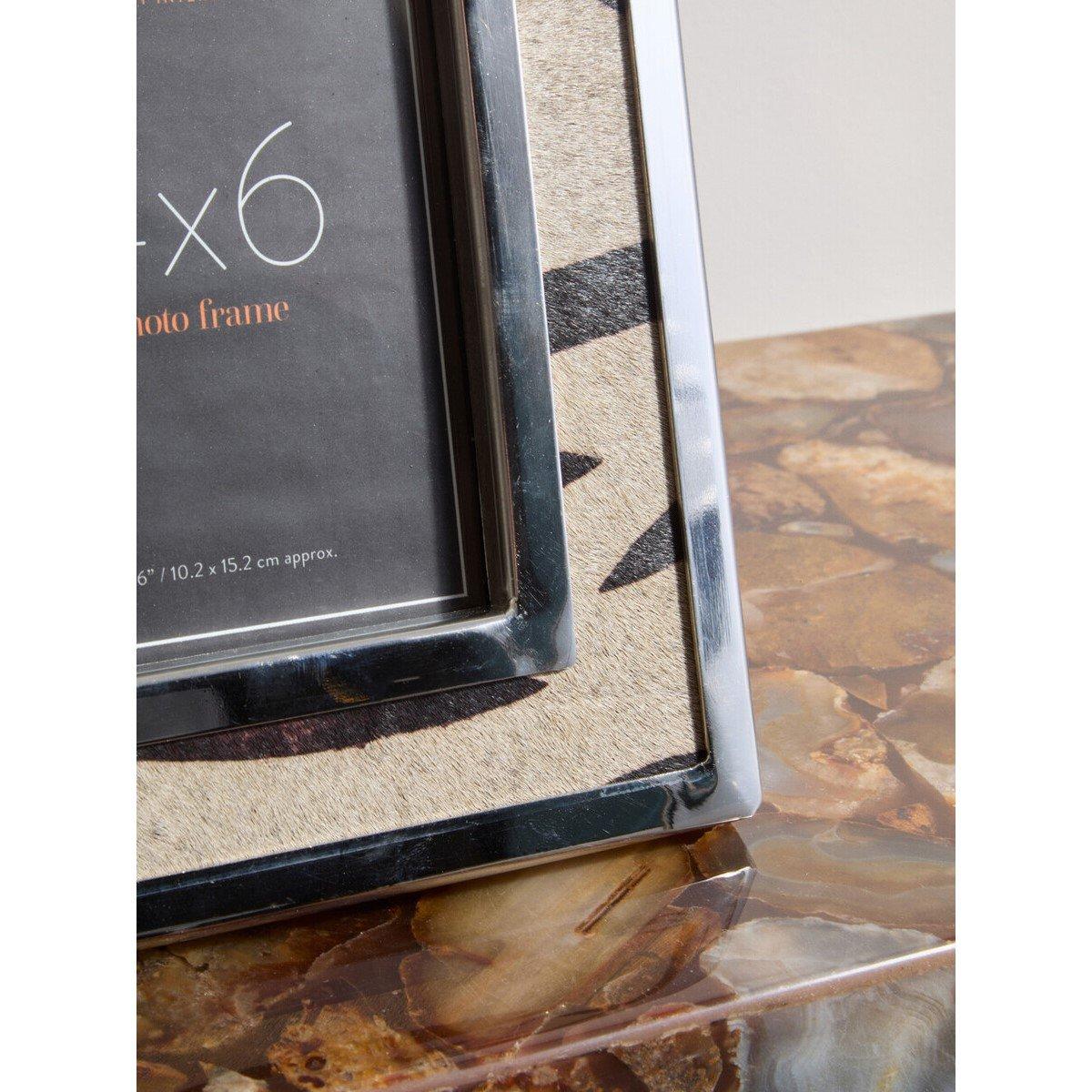 Black White - Fifty Five South - Kensington Townhouse 4in x 6in Zebra Design Photo - 3