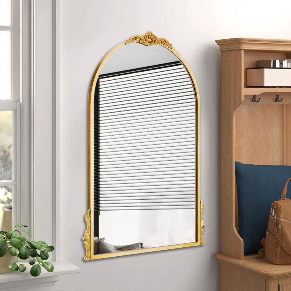 Gold - LIFE IDEAS - Gold Antique Decor Baroque Wall Mirror - 1