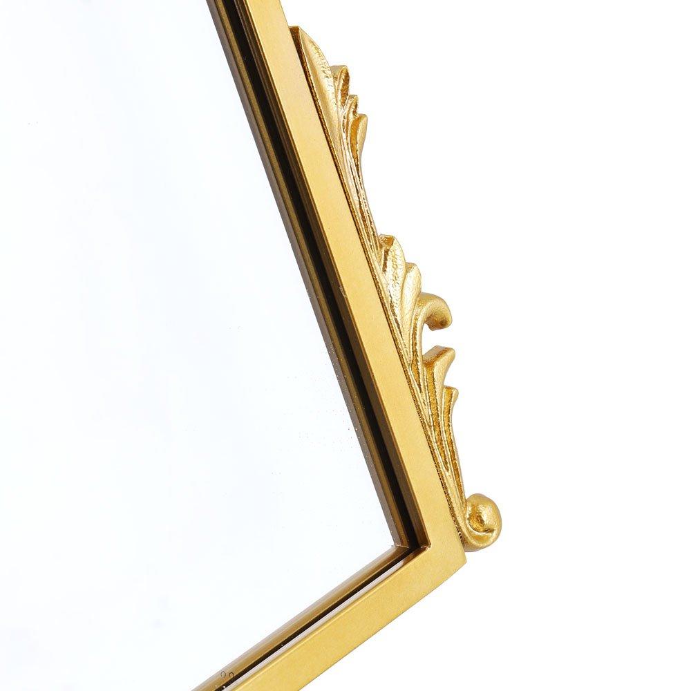 Gold - LIFE IDEAS - Gold Antique Decor Baroque Wall Mirror - 5