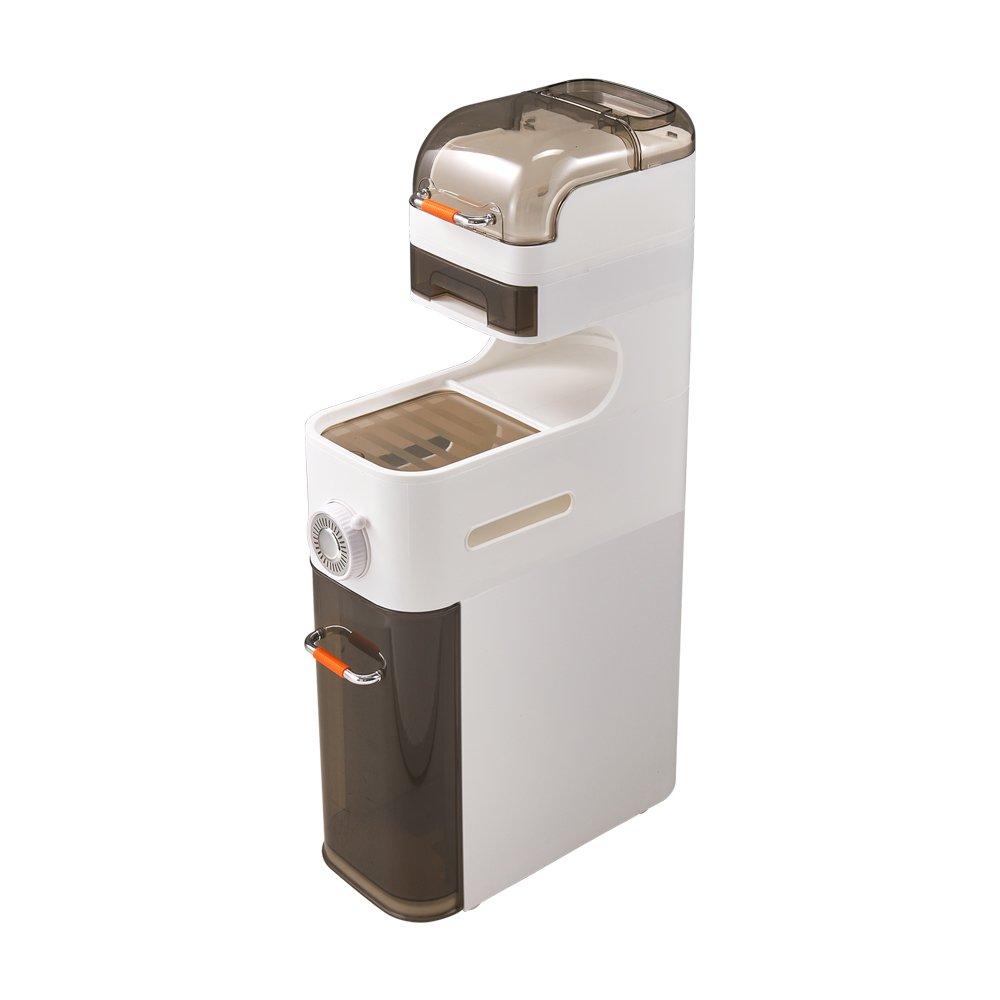 White - LIFE IDEAS - 5-Tier Storage Organizer with Drawers and Wheels - 4