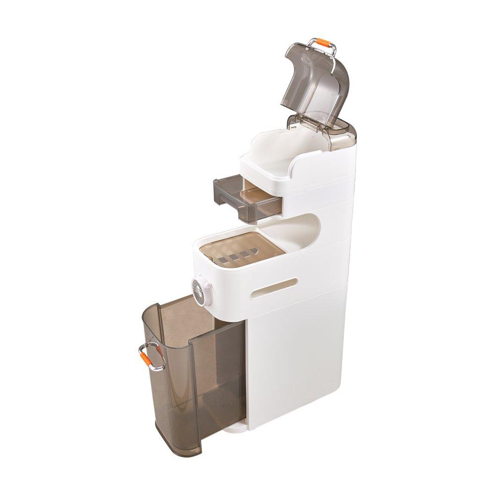 White - LIFE IDEAS - 5-Tier Storage Organizer with Drawers and Wheels - 5