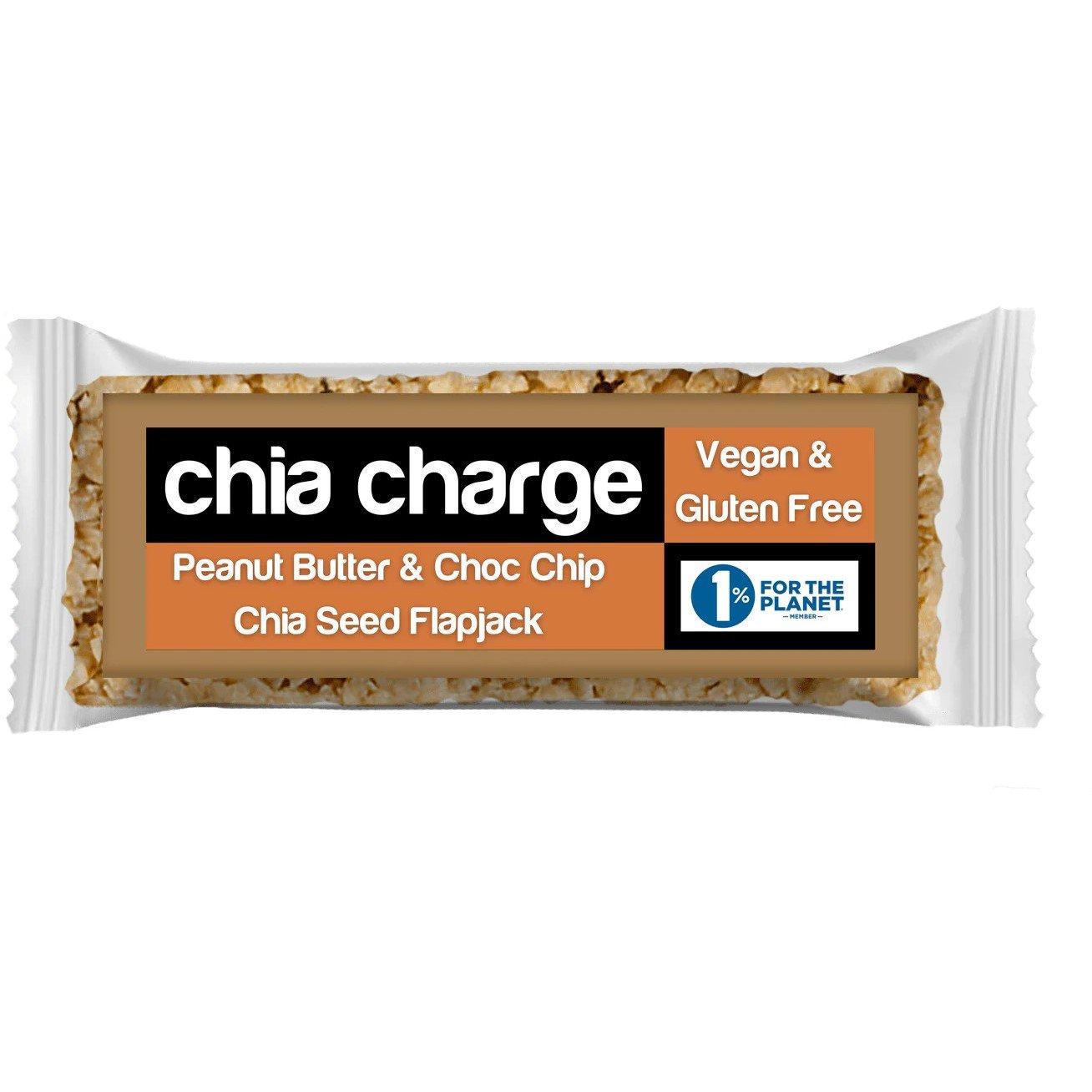 Chia Charge  Vegan & Gluten Free Mini Flapjack - Peanut Butter & - 20 x 30g