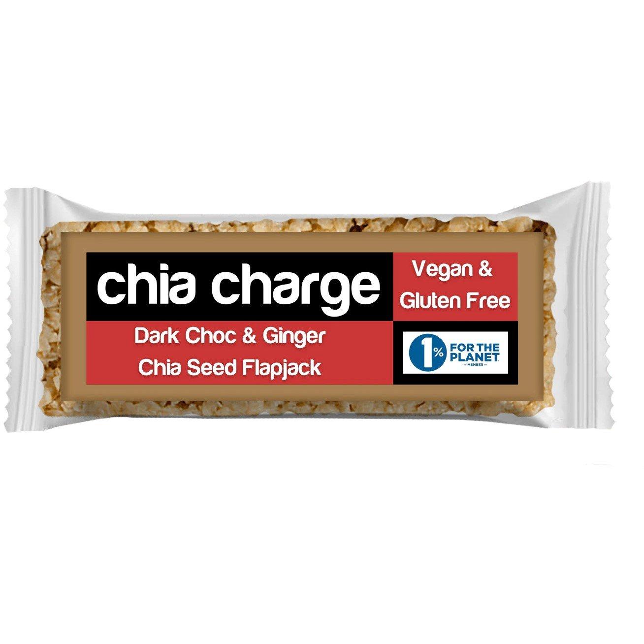 Chia Charge  Vegan & Gluten Free Mini Flapjack - Dark Chocolate - 20 x 30g