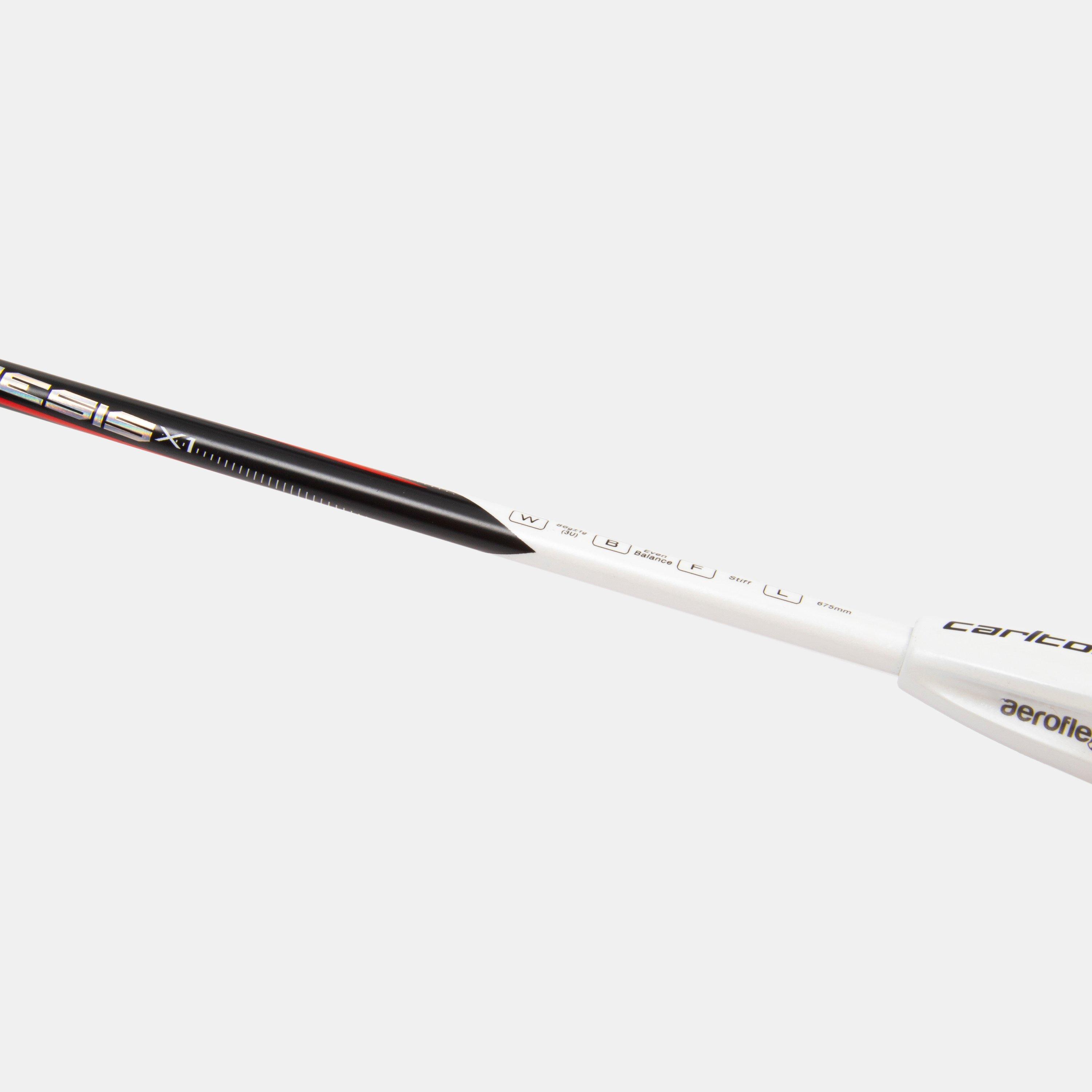 Black/Red - Carlton - Kinesis X1 Badminton Racket - 3