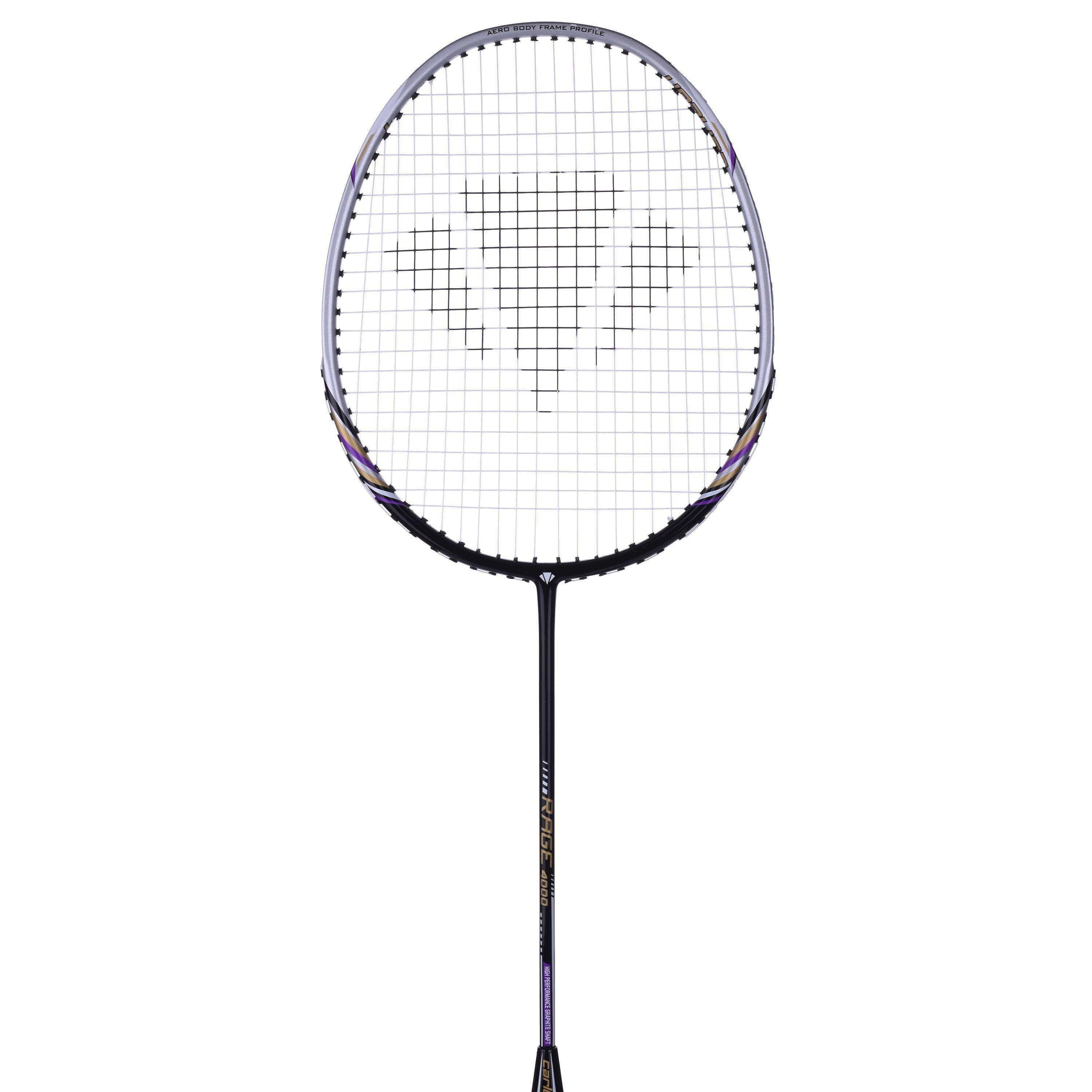 Black/Purple - Carlton - Rage 4000 Badminton Racket - 1