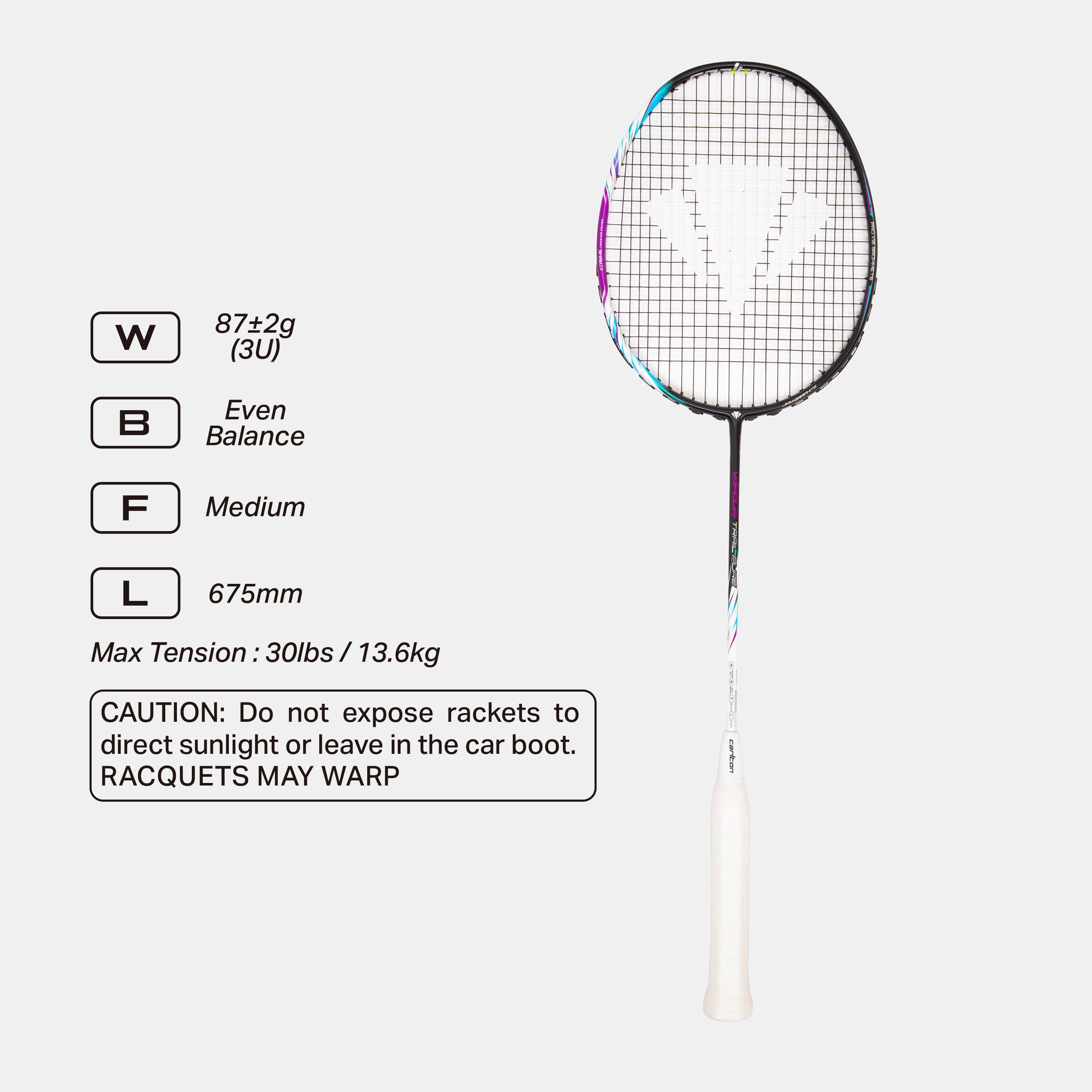 Carlton  Vapour Trail Pure Mk2 Badminton Racket - Black/Purple