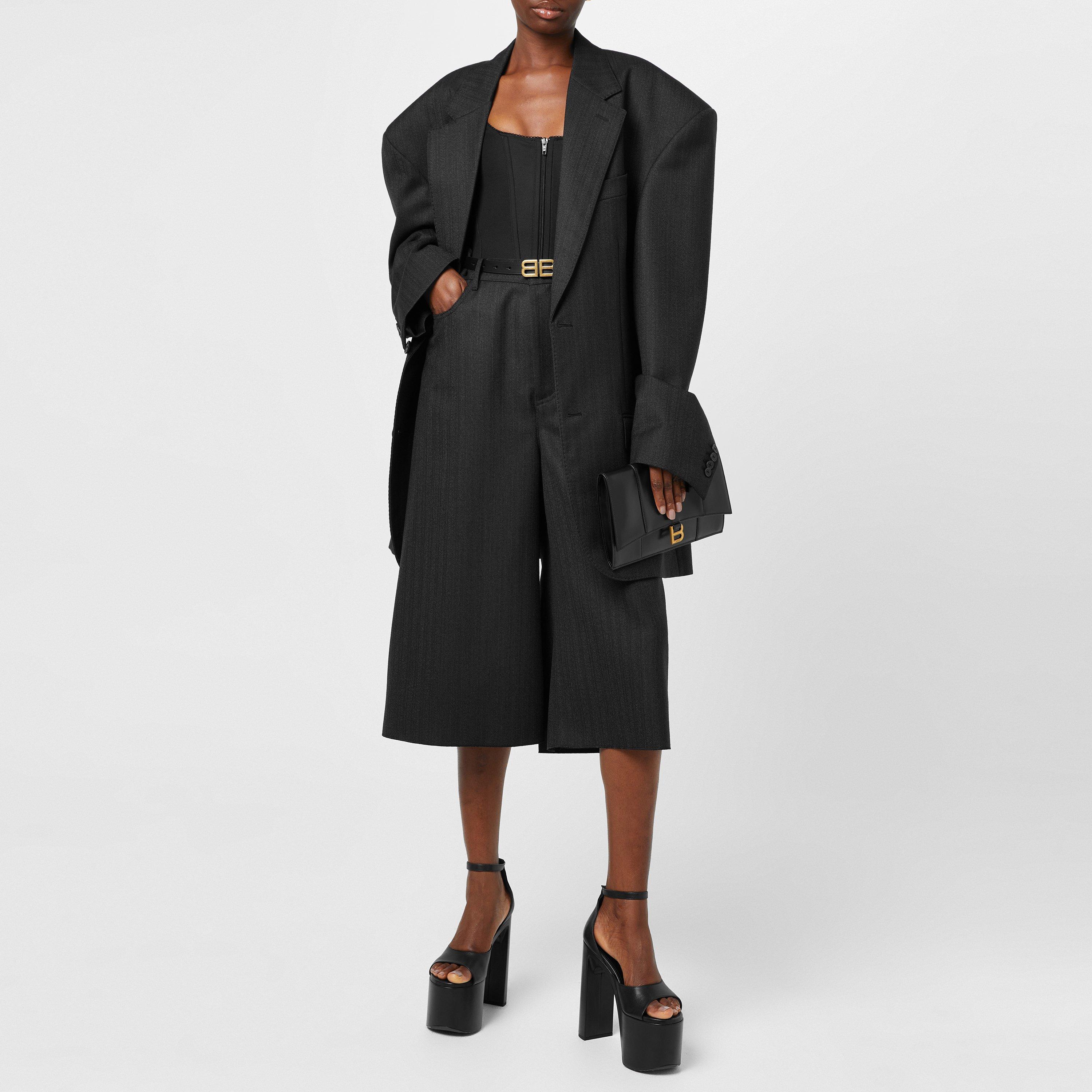 Black 1000 - Balenciaga - Bb Hourglass Thin Belt - 5