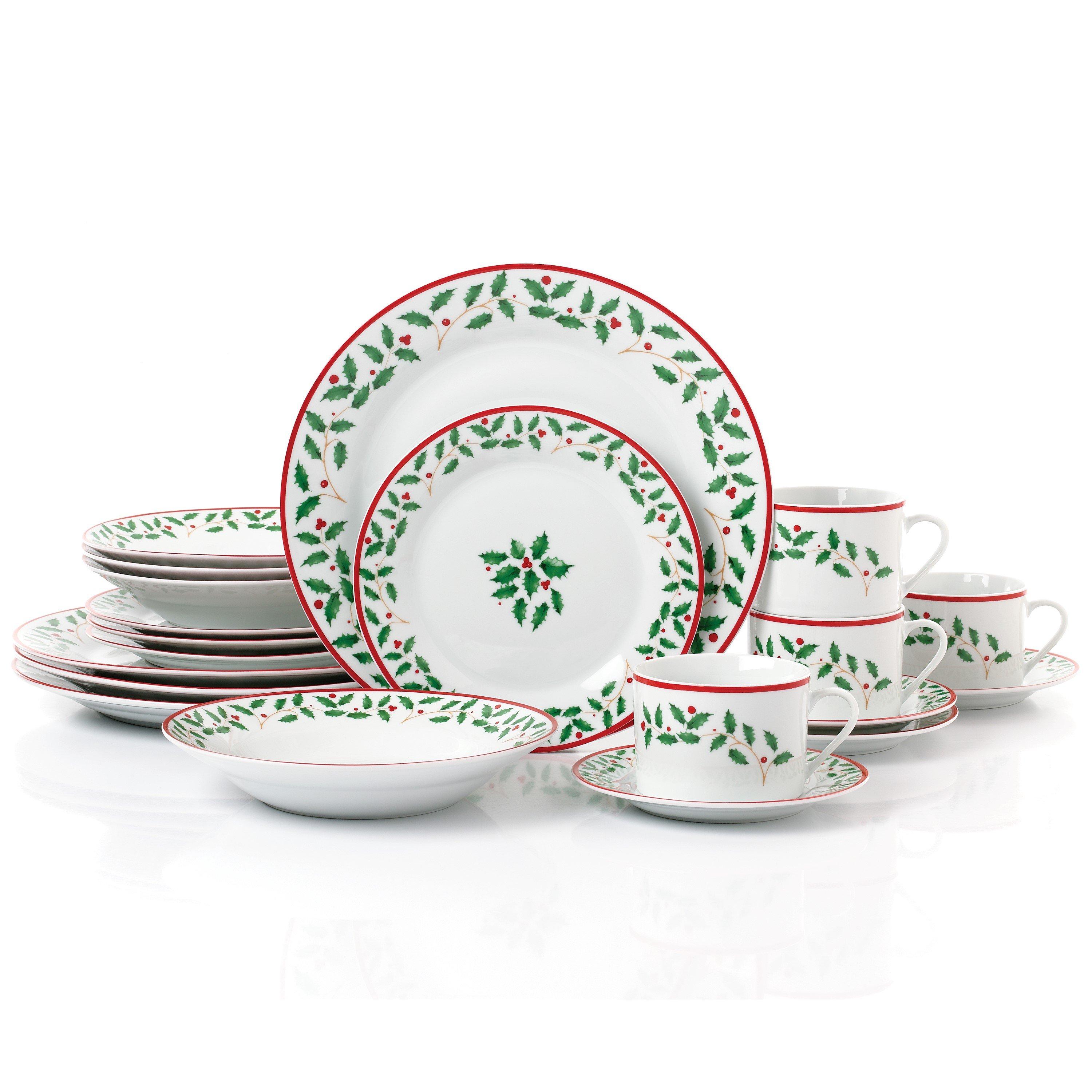 Multi - Waterside - 20pc Holly Dinner Set - 1