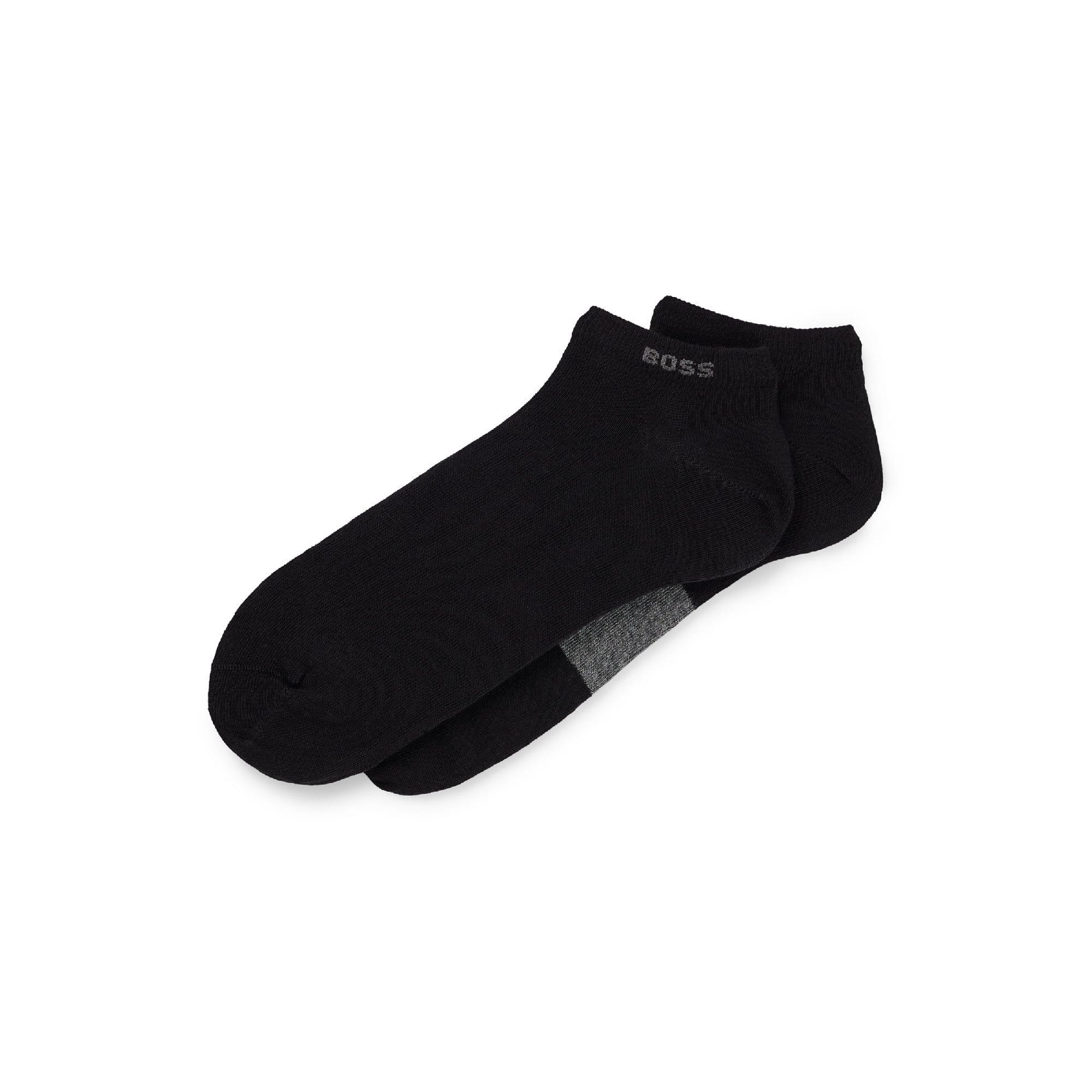 Boss Men's 2 Pack Of Logo Ankle Socks - Black - 5.5-8