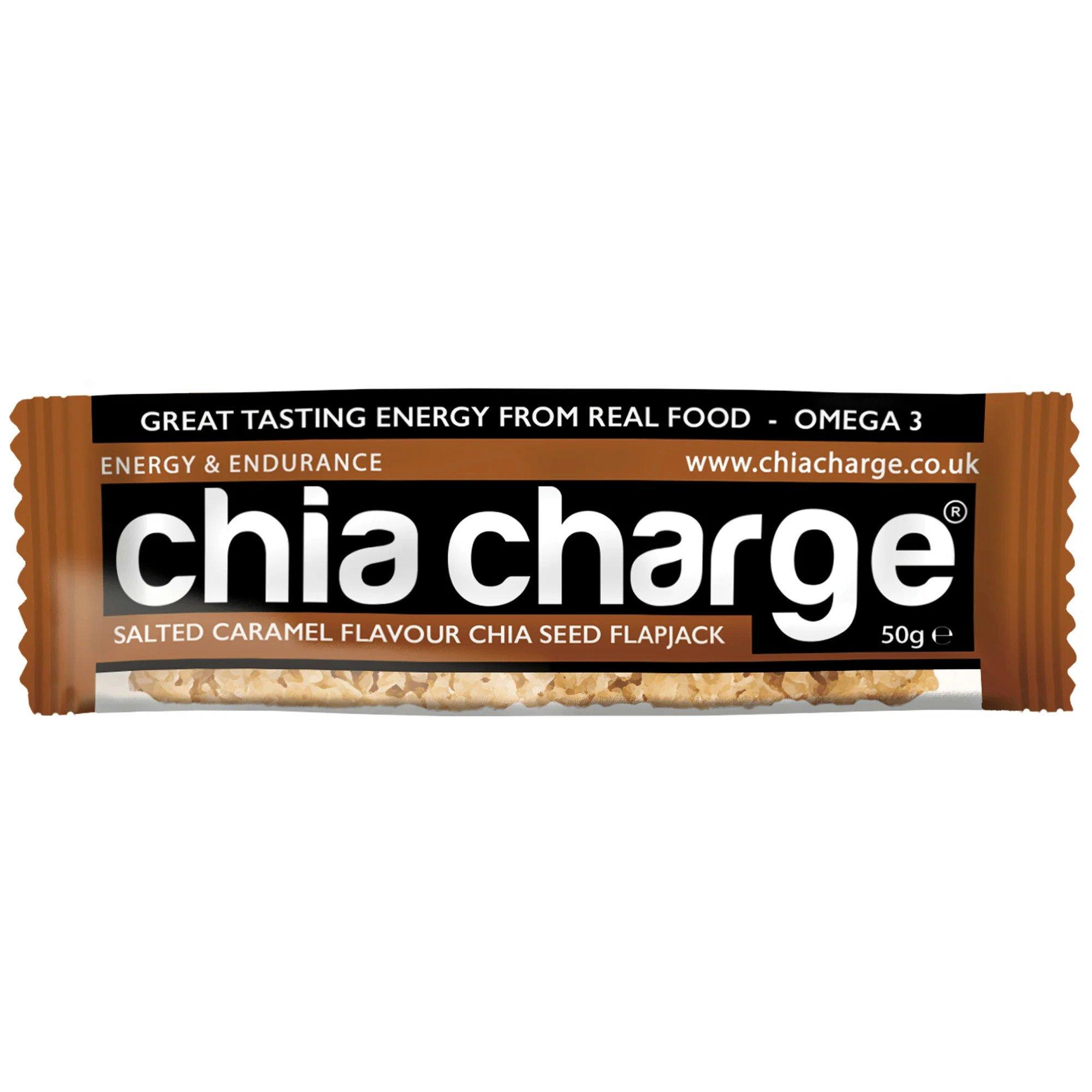Salted Caramel - Chia Charge - Chia Charge 80g Flapjacks (20 x 80g Bars)