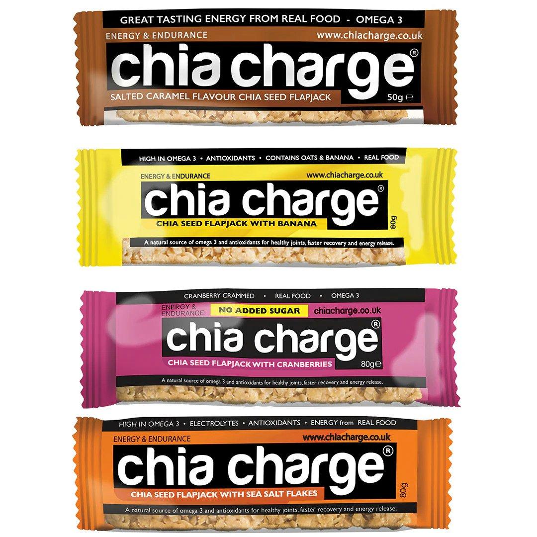 Chia Charge  80G Flapjacks (20 X 80G Bars) - Original