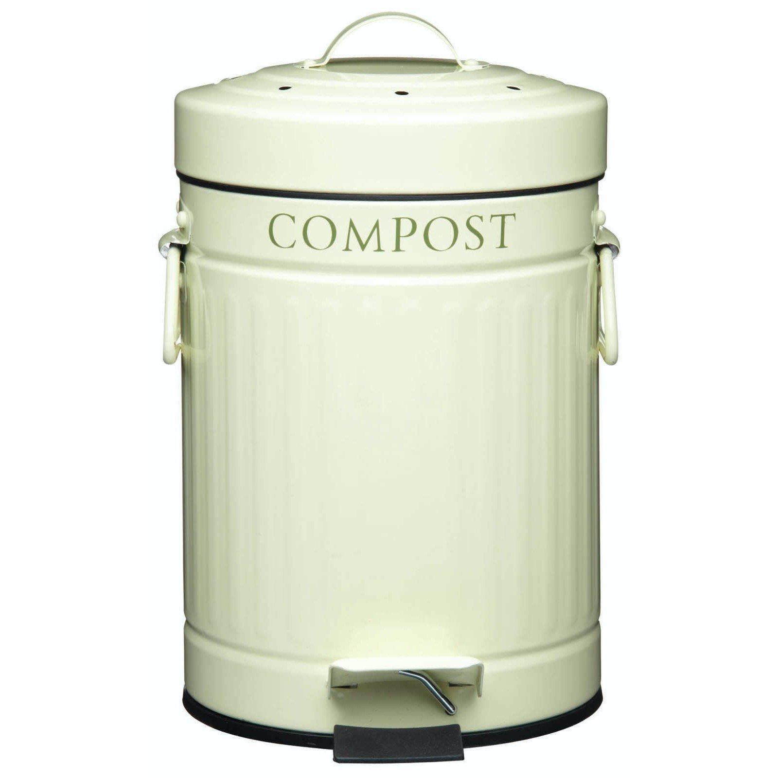 Cream - KitchenCraft - KitchenCraft Compost Pedal Bin - 1