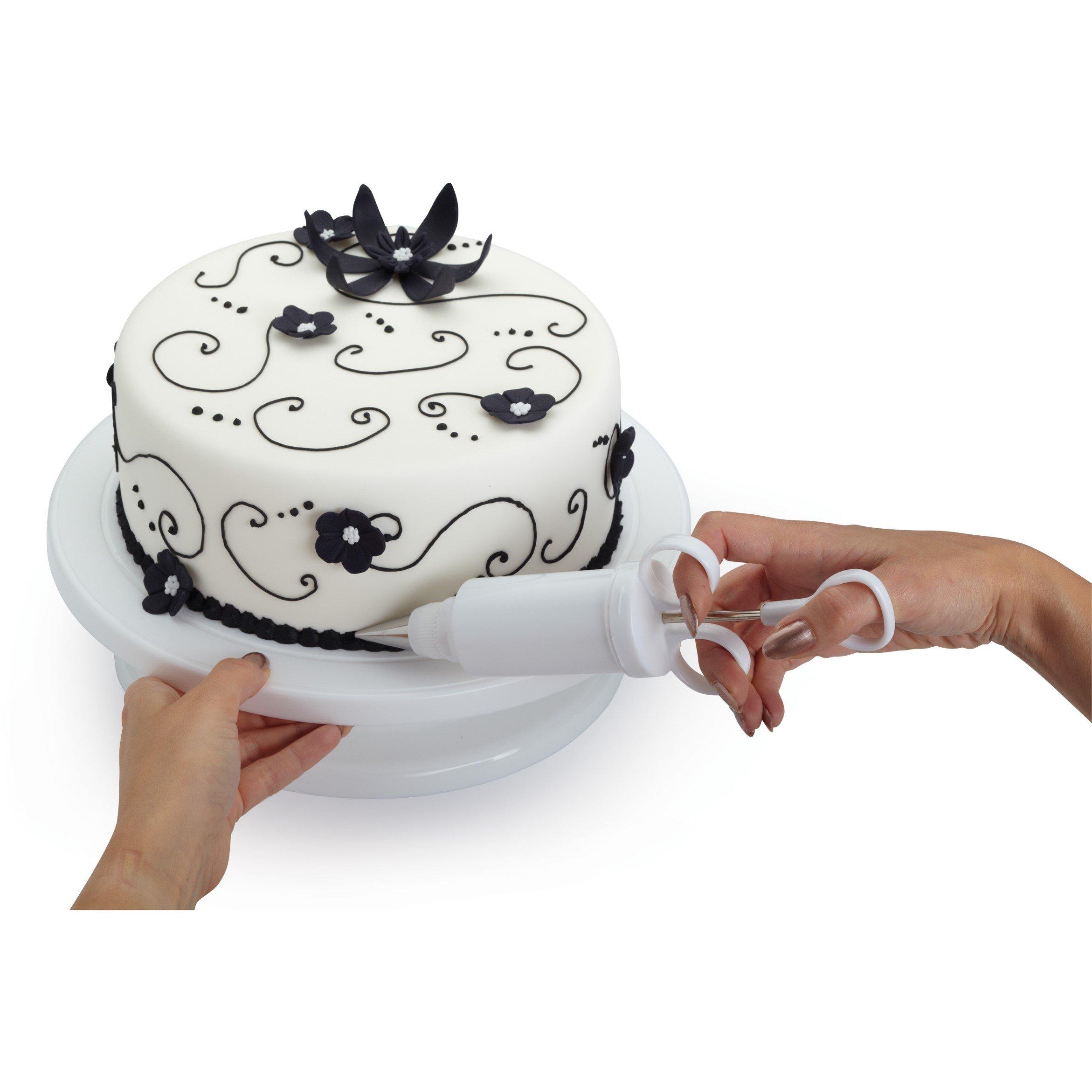 White - KitchenCraft - KitchenCraft Revolving Cake Decorating Turntable - 2