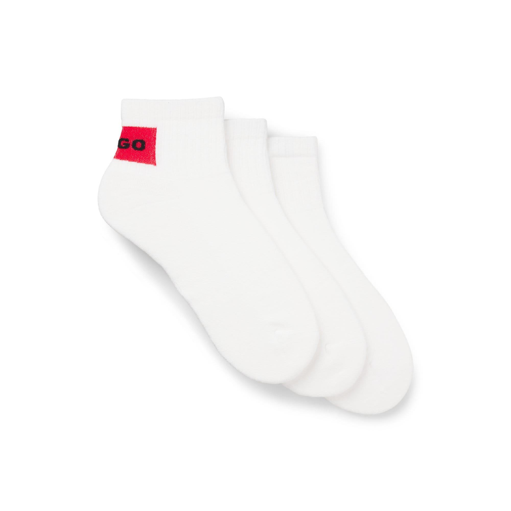 White - Hugo - 3 Pack of Logo Ankle Socks - 2
