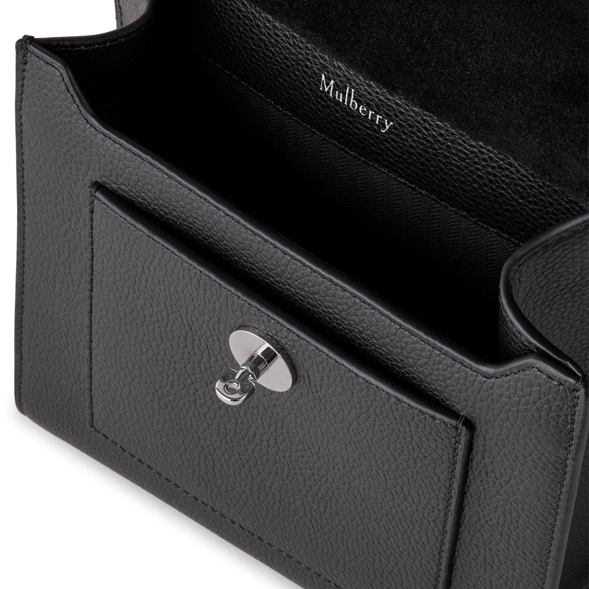 Black Silver - Mulberry - Small Antony Leather Messenger Bag - 6