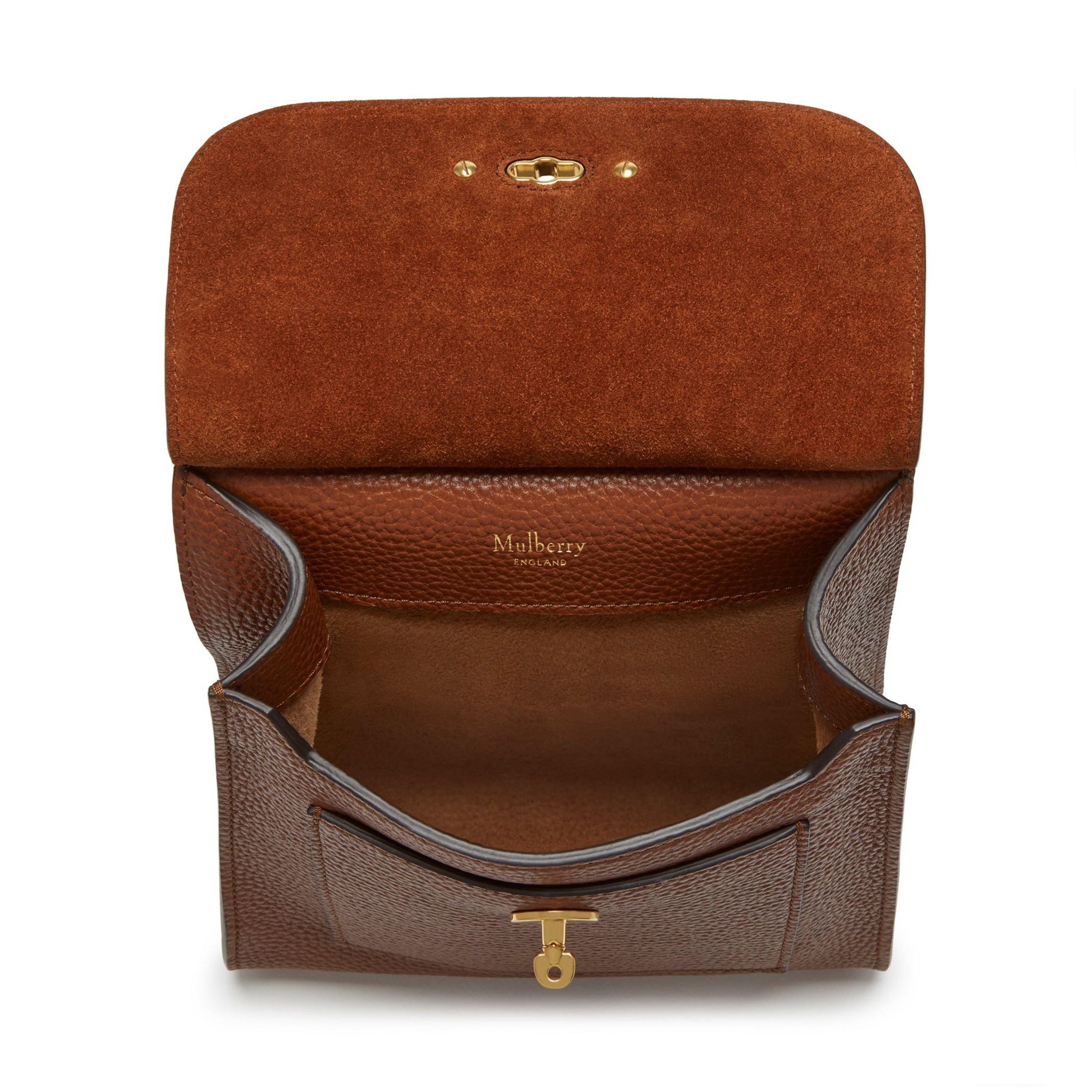 Oak Brass SCG - Mulberry - Small Antony Leather Messenger Bag - 5