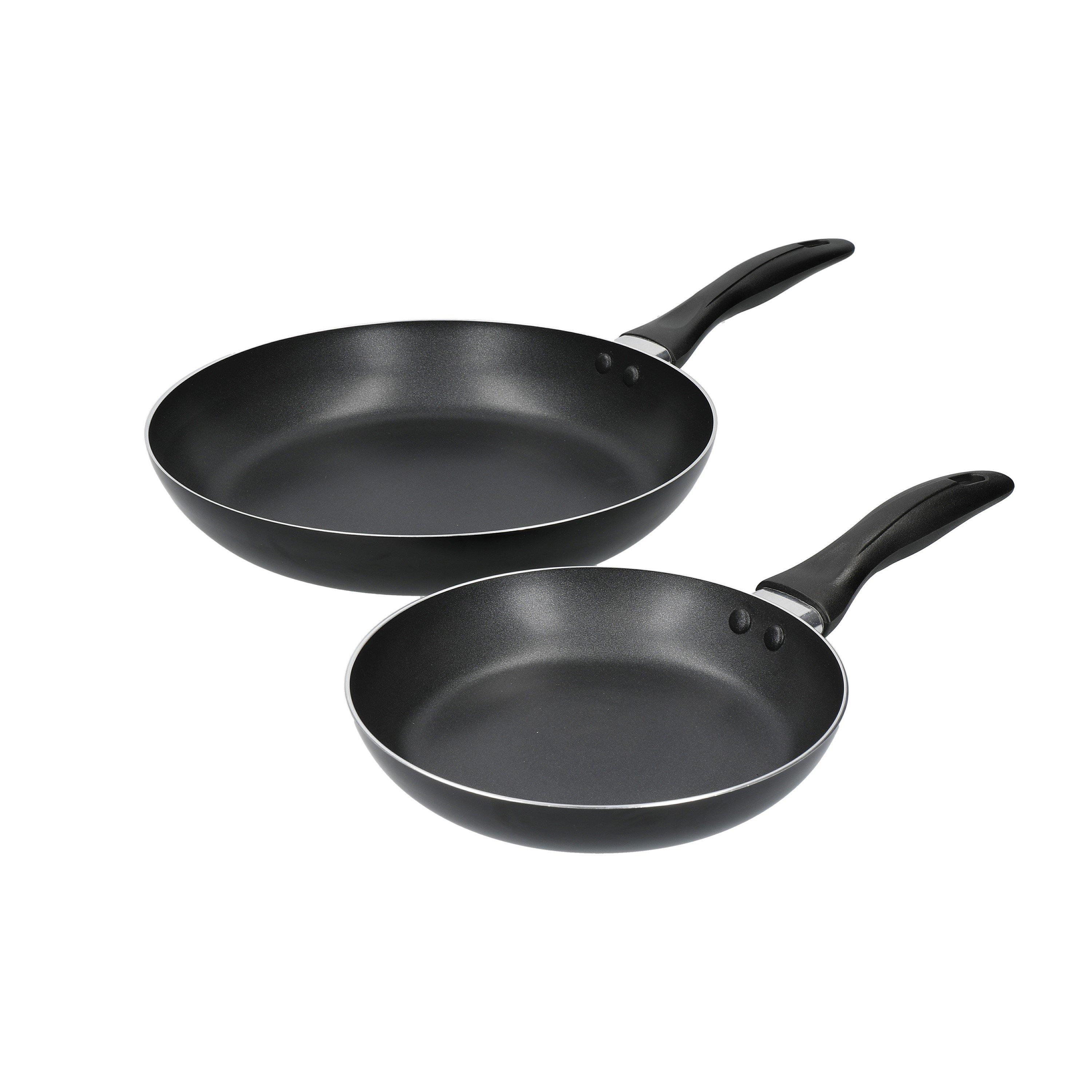 Black - KitchenCraft - Non-Stick Aluminium Frying Pans Set, - 1