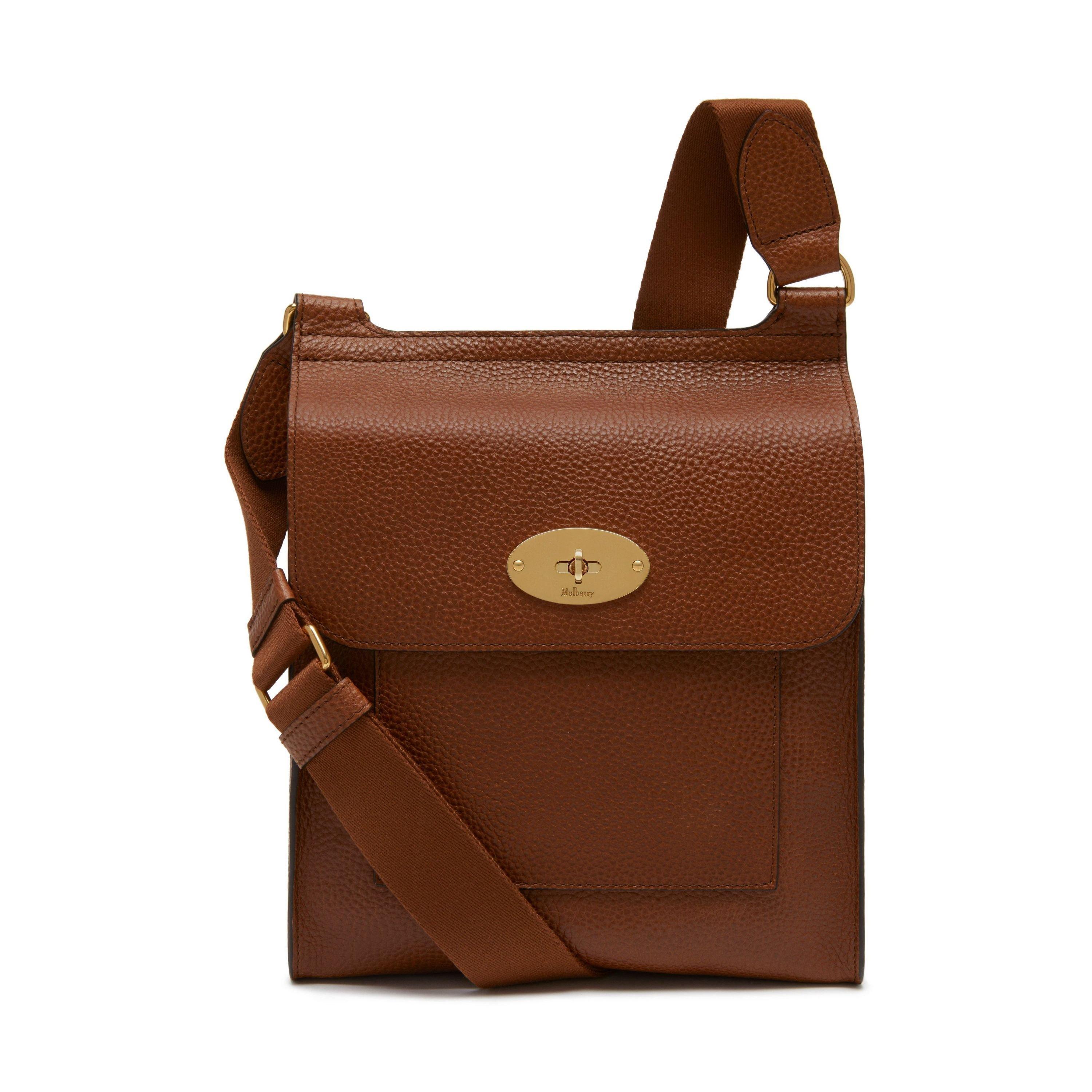 Mulberry  Antony Leather Satchel - Oak Brass Scg
