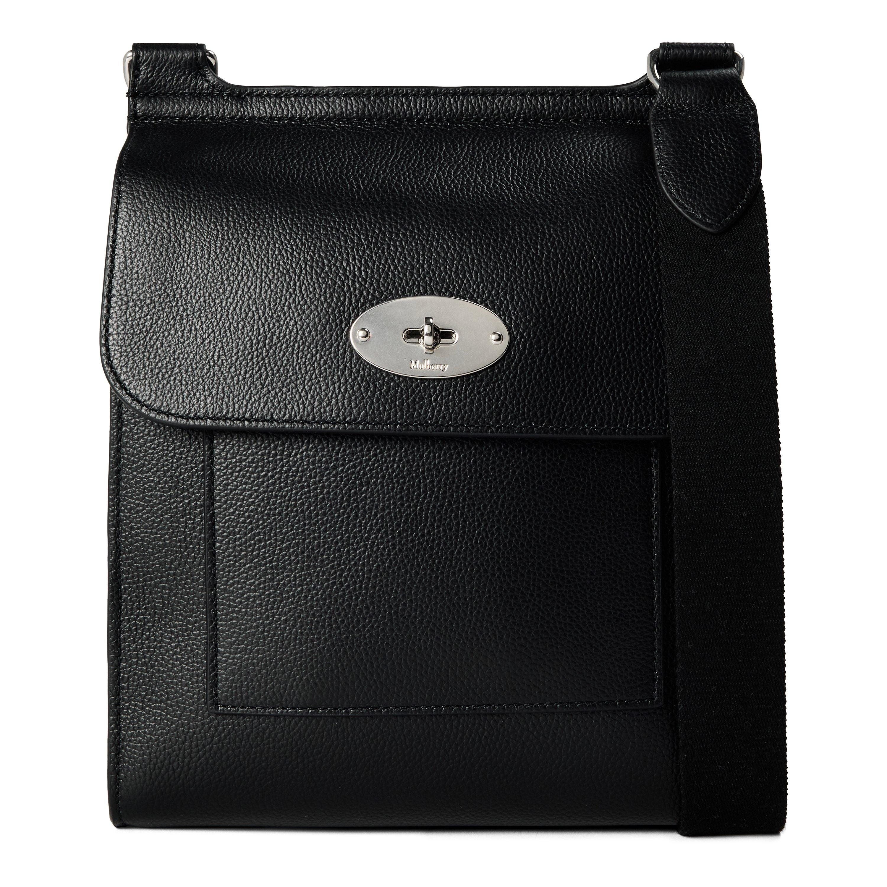 Mulberry  Antony Leather Satchel - Black Silver