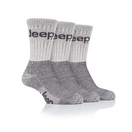 Jeep 3 Pack Terrain Boot Sock Mens