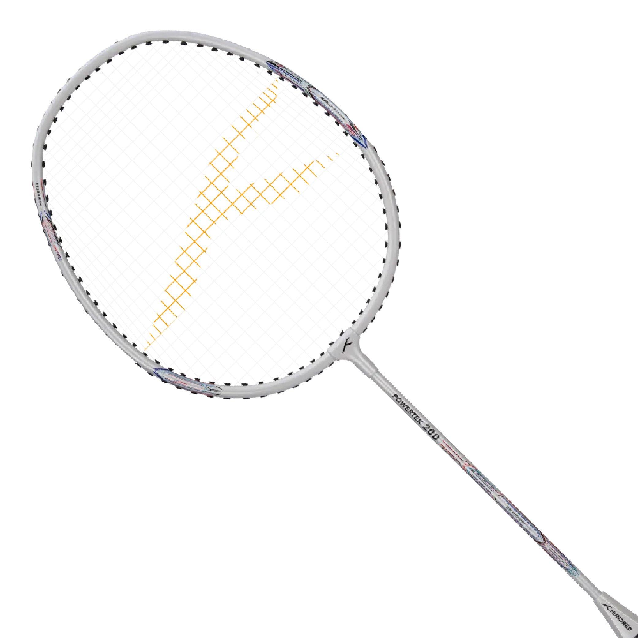 White - Hundred - Powertek 200 Badminton Racket - 1