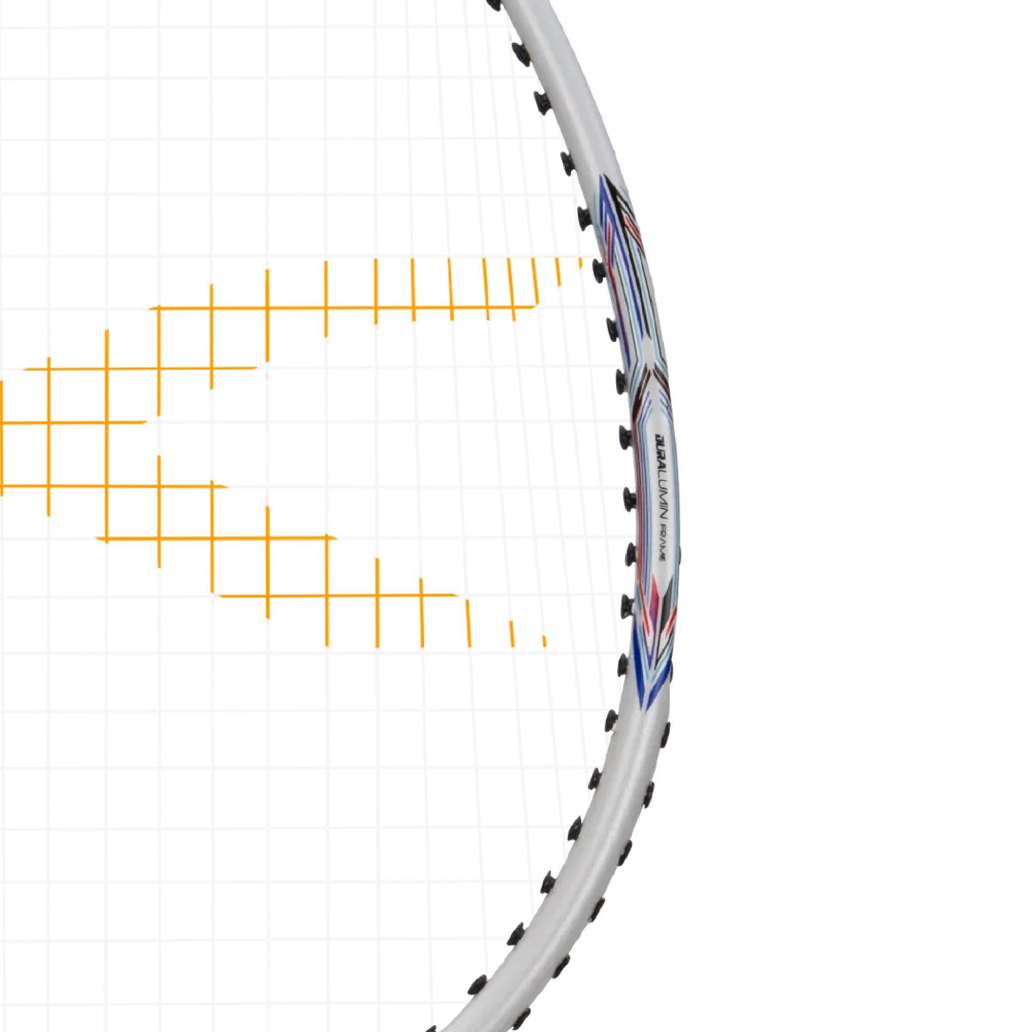 White - Hundred - Powertek 200 Badminton Racket - 4